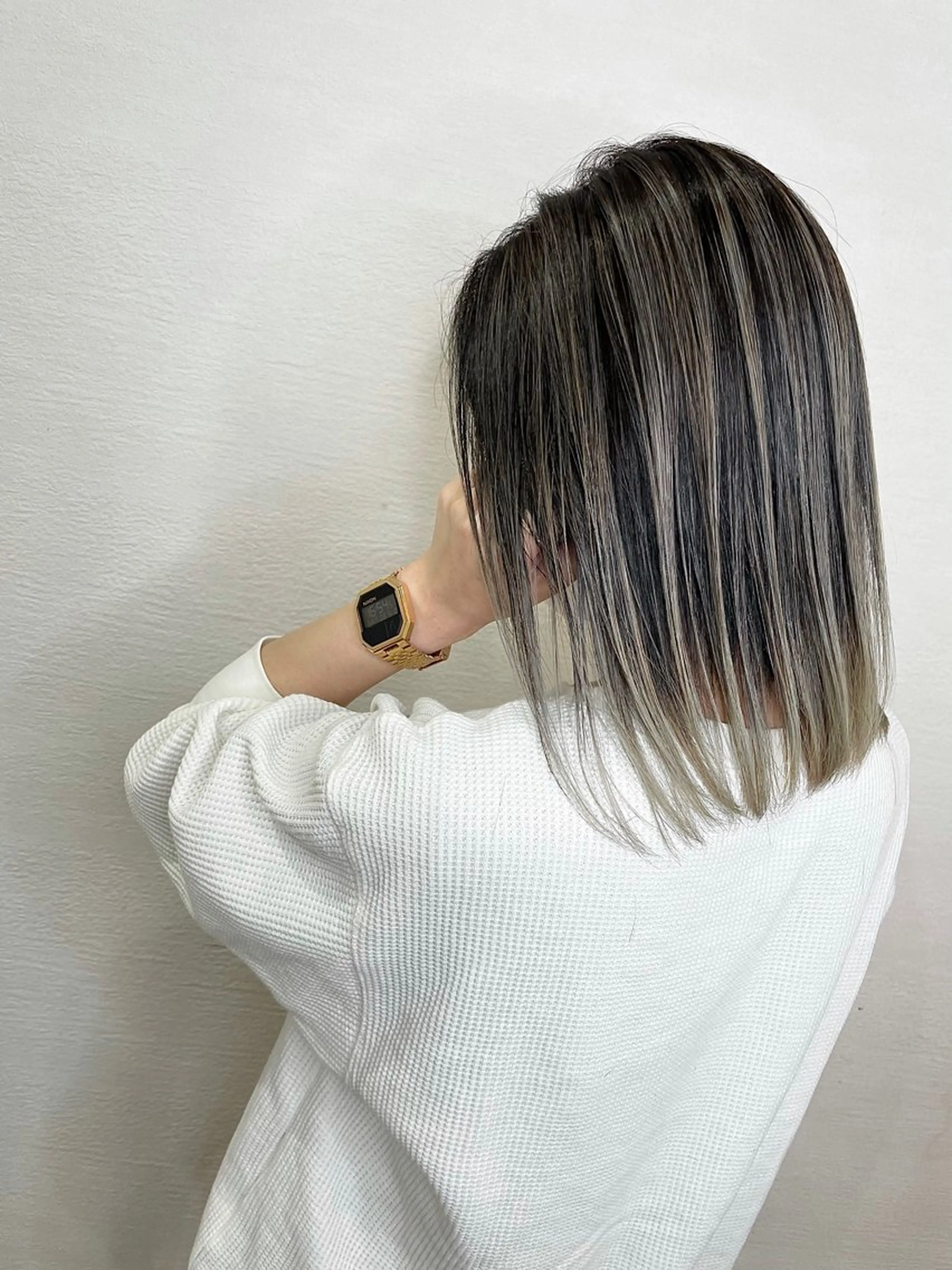 ミディアム ミディアムパーマ ミストバング ハイライト 髪質改善 ヨシンモリ HAIR SMILE COEURのその他イメージ