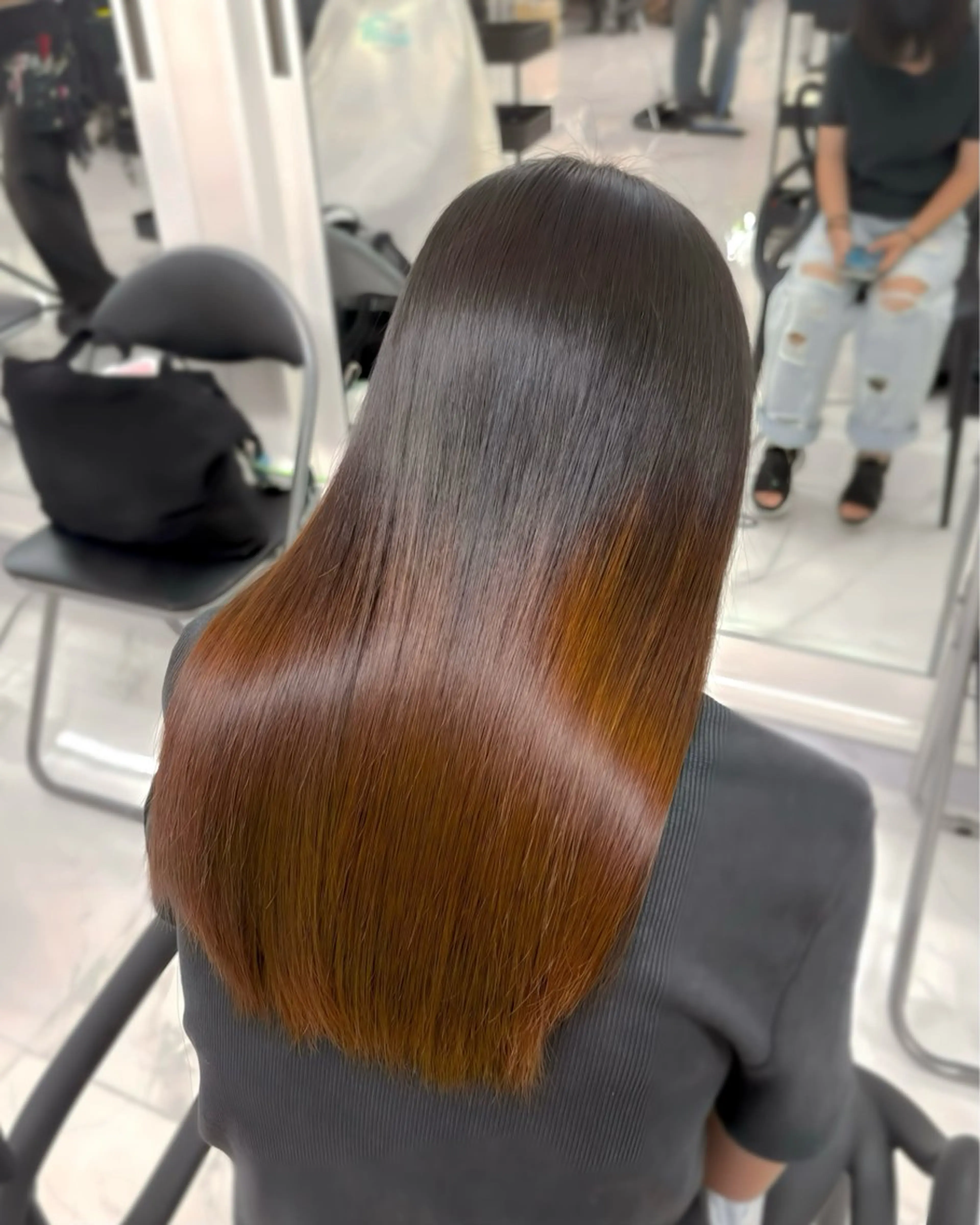 ロング 縮毛矯正 縮毛矯正 ＫＡＮＡ/京都烏丸 🎀🫧のヘアスタイル