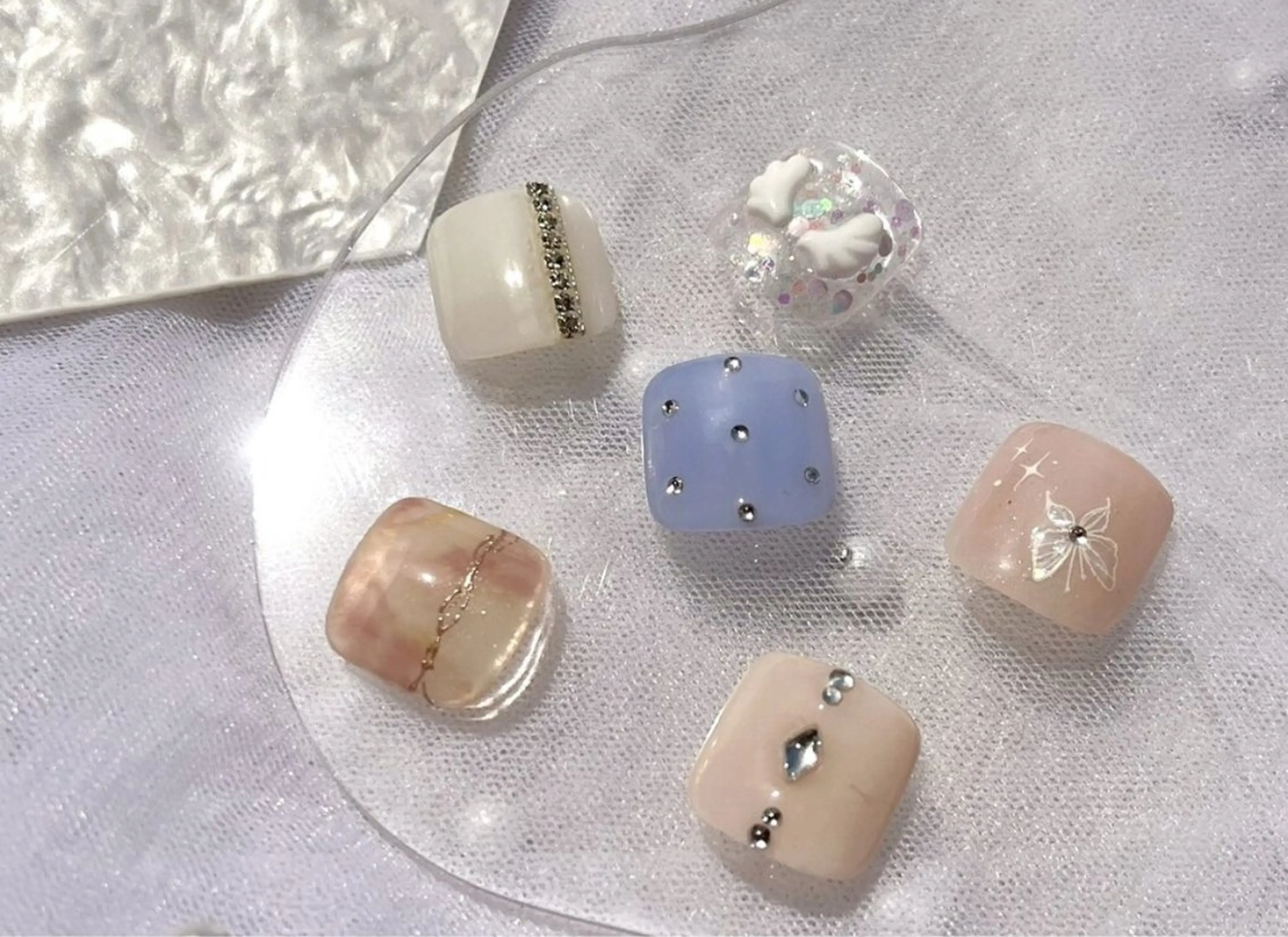 フット親指アート(オフあり)の写真