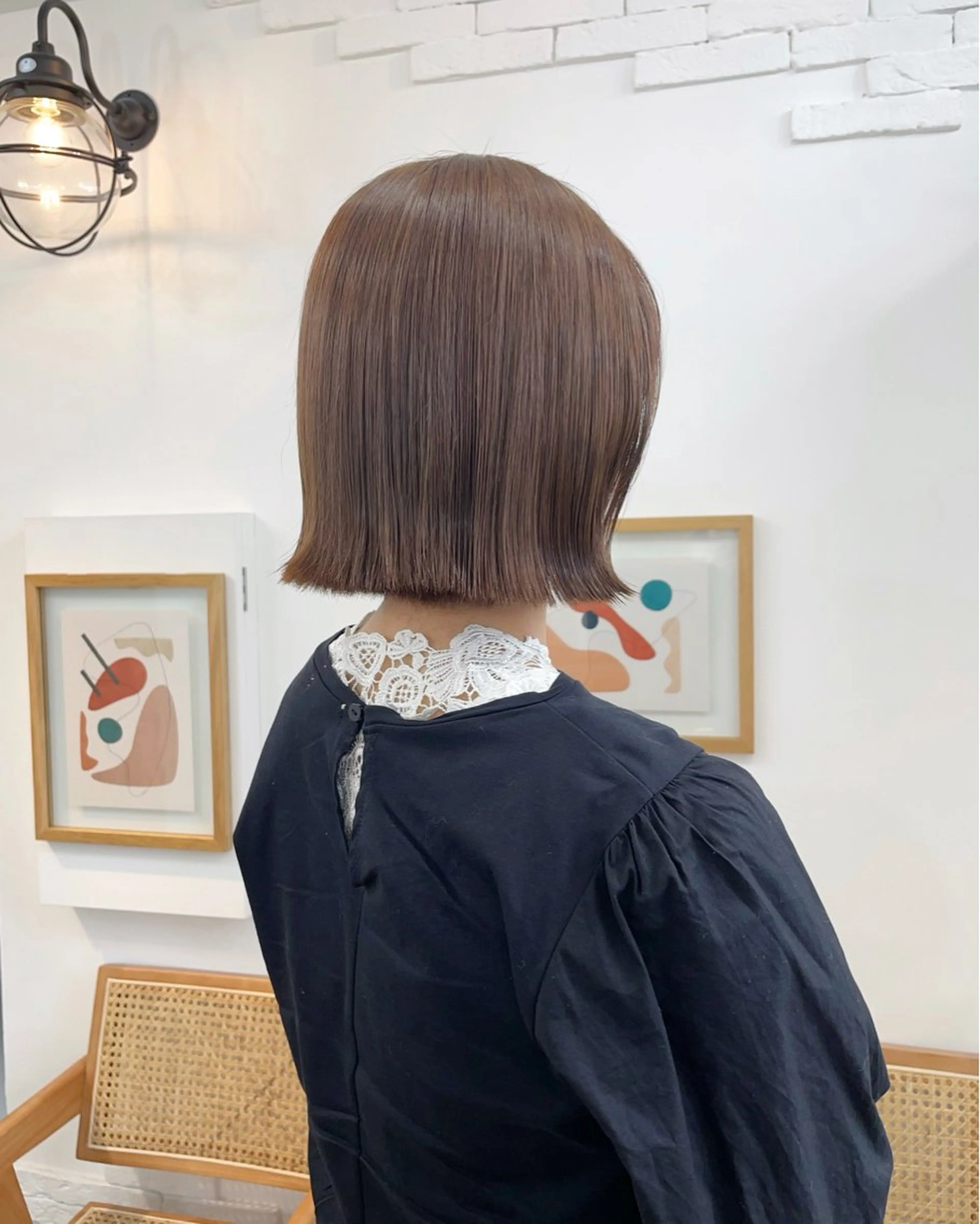 ショート カラー ベージュカラー ブリーチ 透明感カラー ダブルカラー ブリーチなしカラー ヘアカラー トリートメント ✨髪質改善✨原宿 えのもと　はなのヘアスタイル