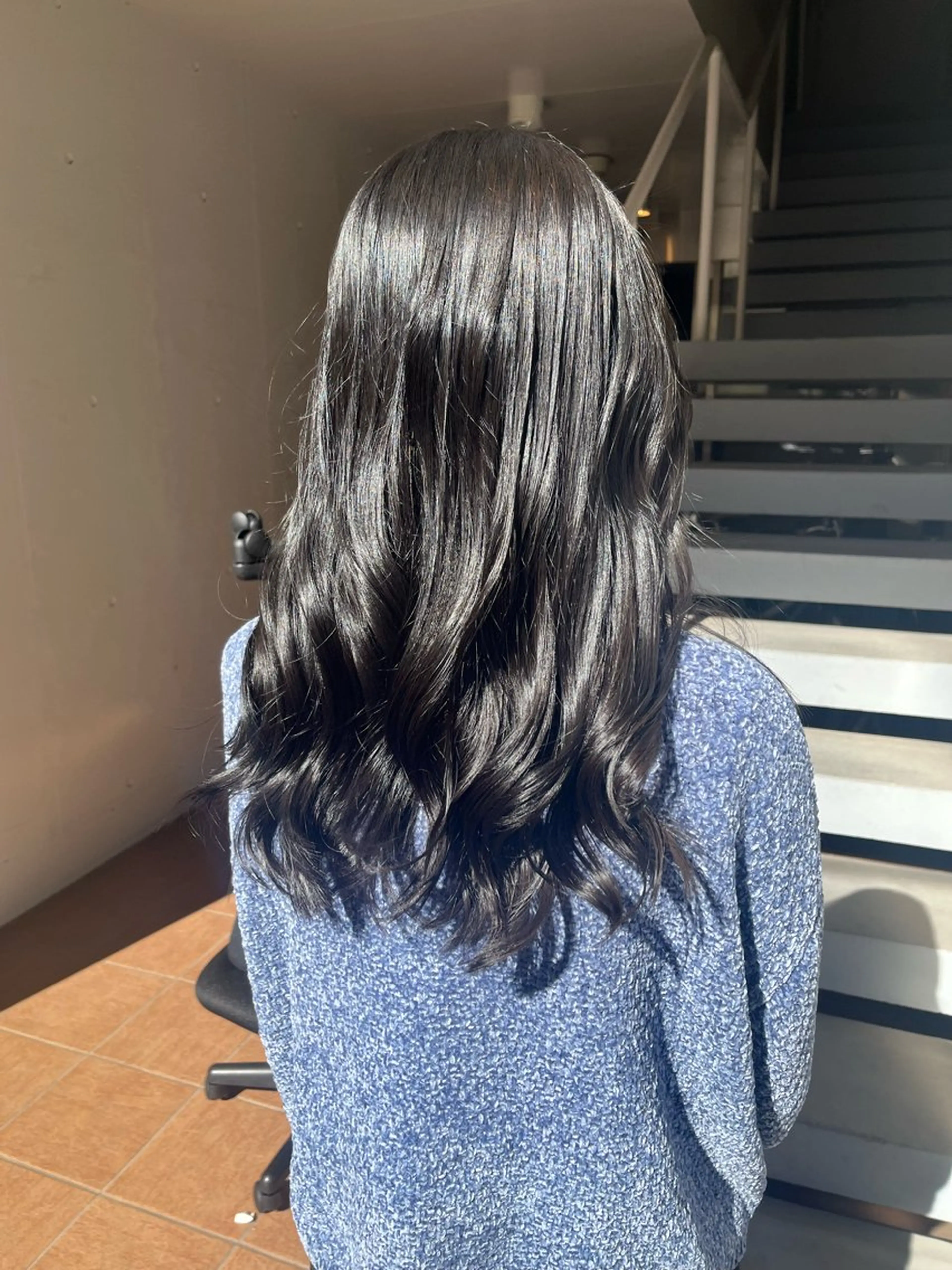 ロング カット ヘアカラー トリートメント 韓国風透明感カラー 🌜YUI🌜のヘアスタイル