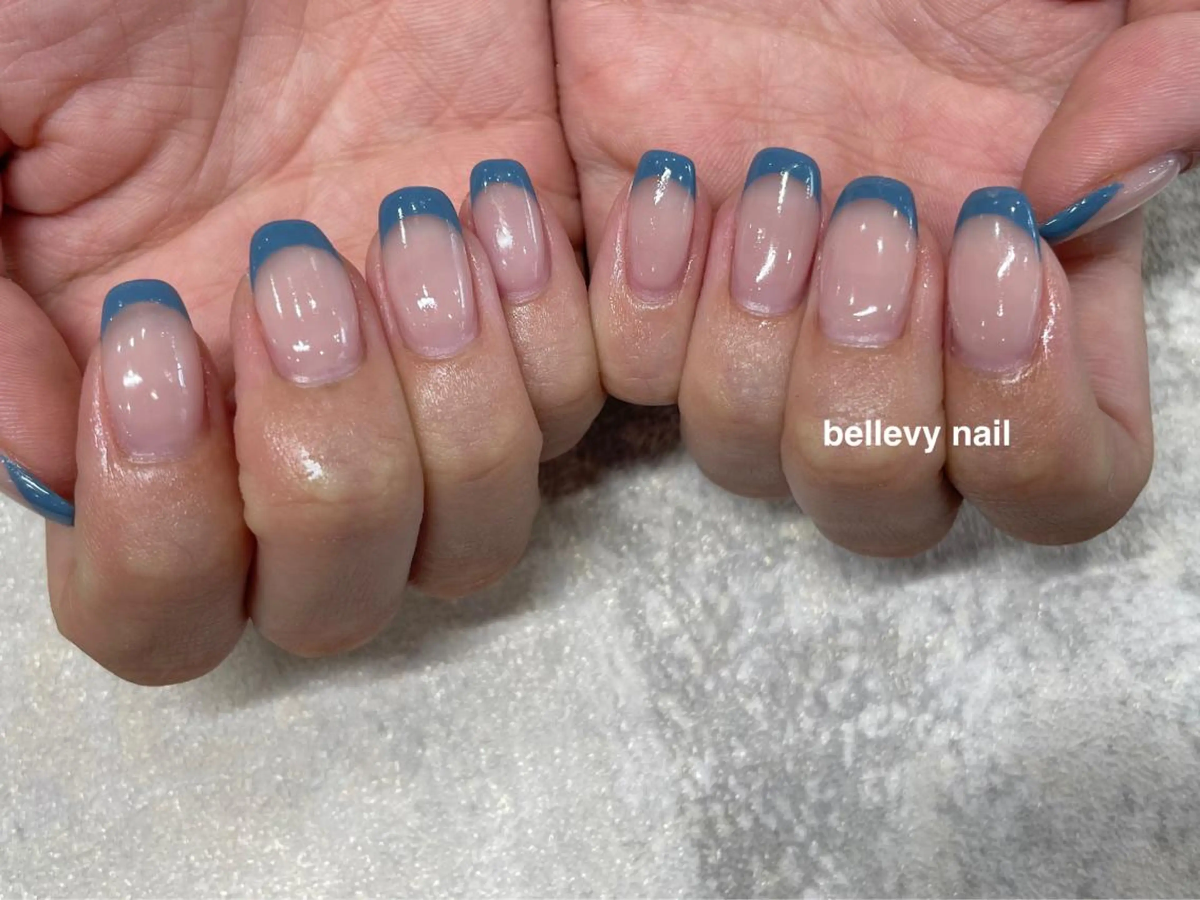 ネイル フレンチネイル ハンドネイル bellevy所属・藤原 はずきのネイルデザイン