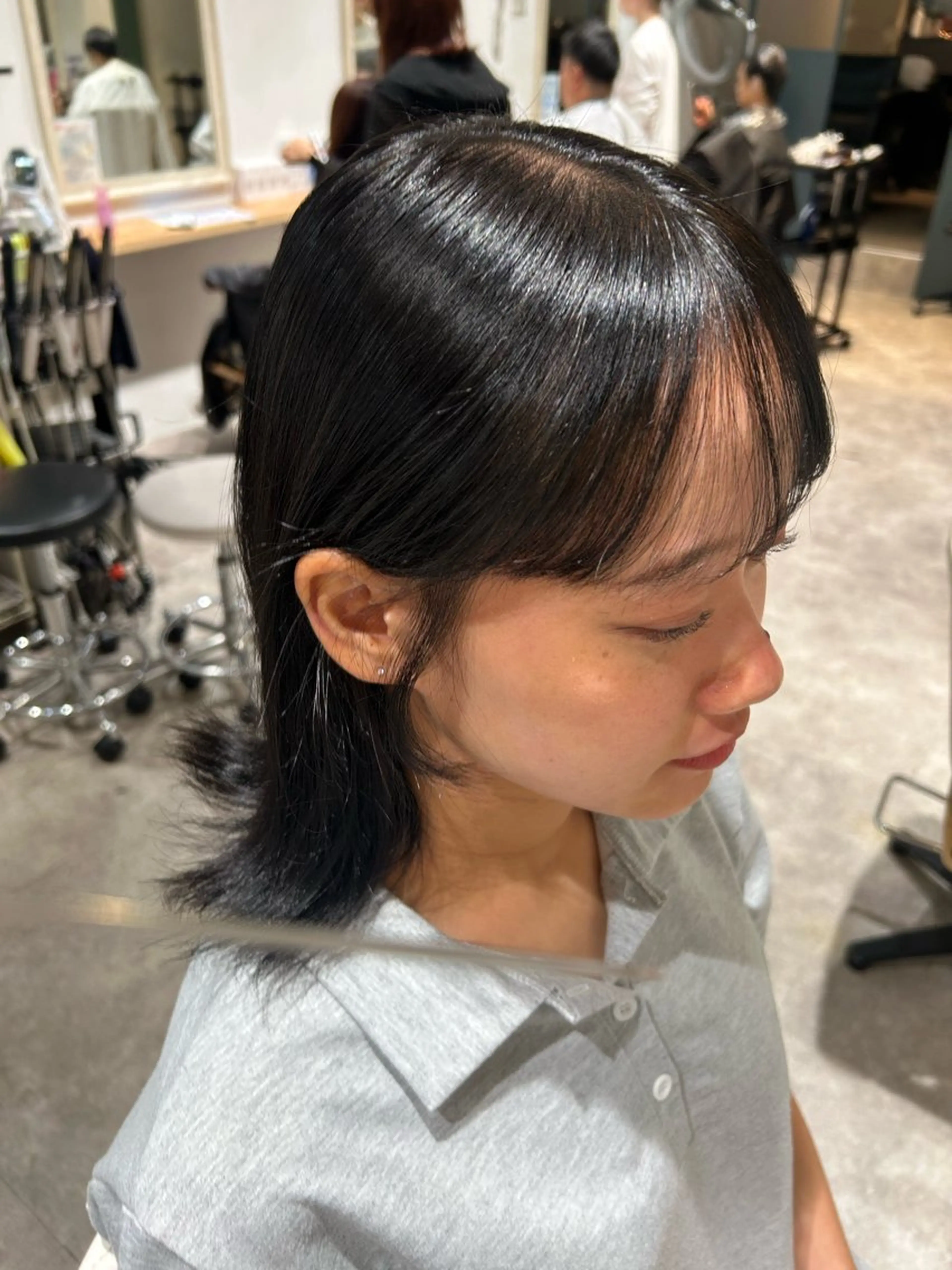 ミディアム カラー カット ヘアカラー 🎀咲月🎀レイヤー /暖色透明感カラーのヘアスタイル