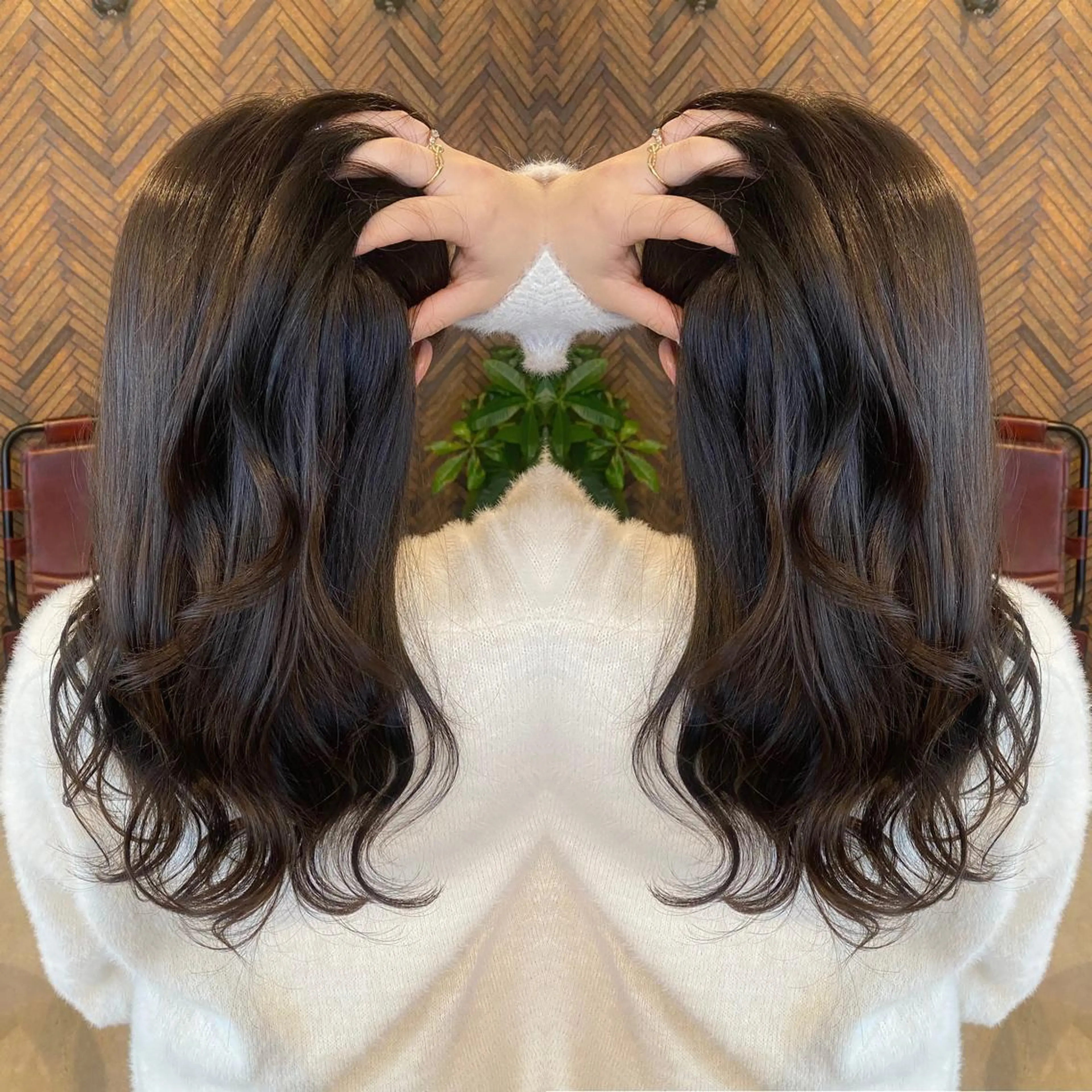 ロング カラー カット トリートメント tocca 💜石田愛結💜のヘアスタイル