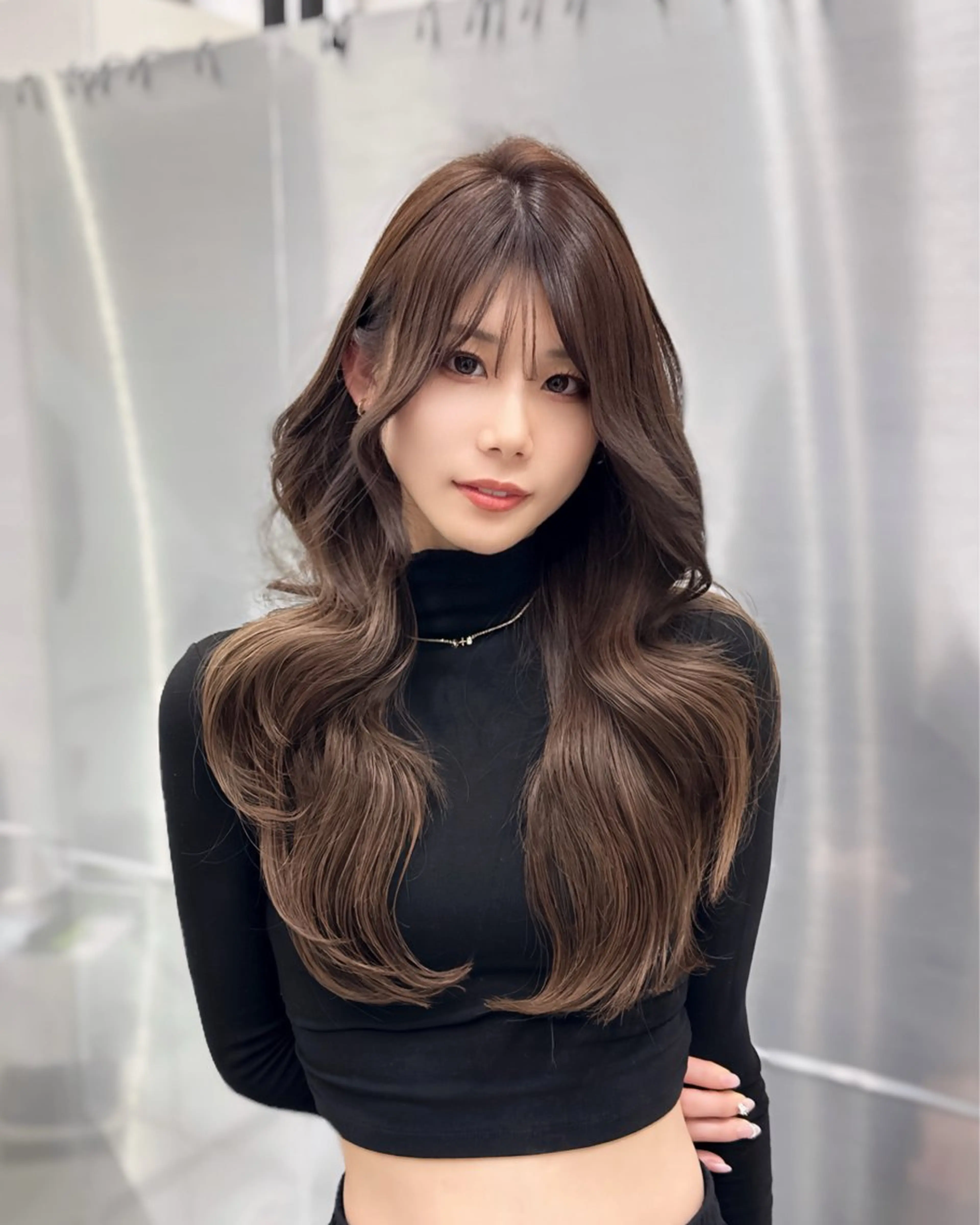 ロング カット ヘアカラー エクステ LOMKH所属・レイヤーカット/韓国 /縮毛矯正/タツヤのヘアスタイル