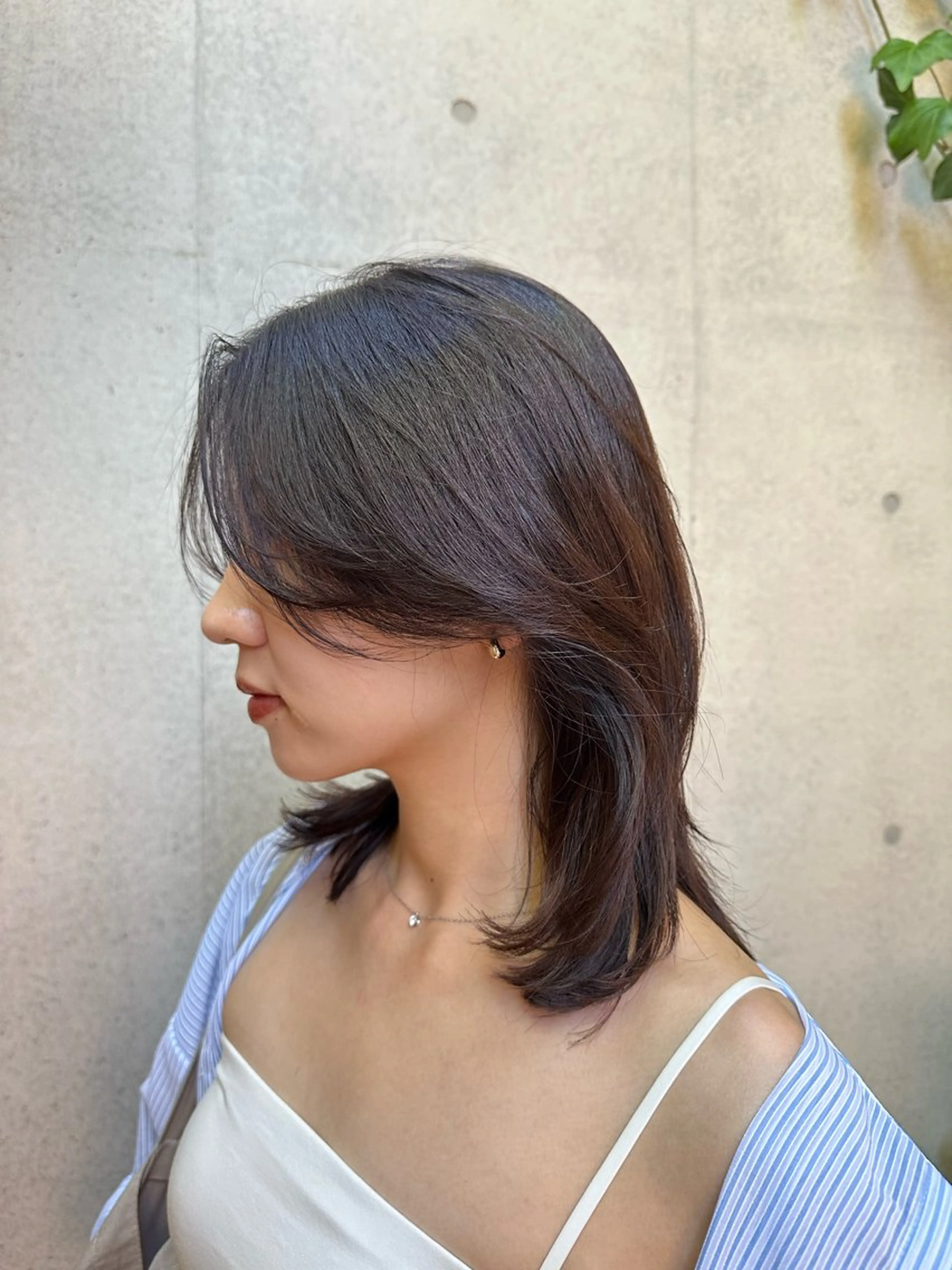 ミディアム カラー 似合わせカット /パーマ岡本淳平のヘアスタイル