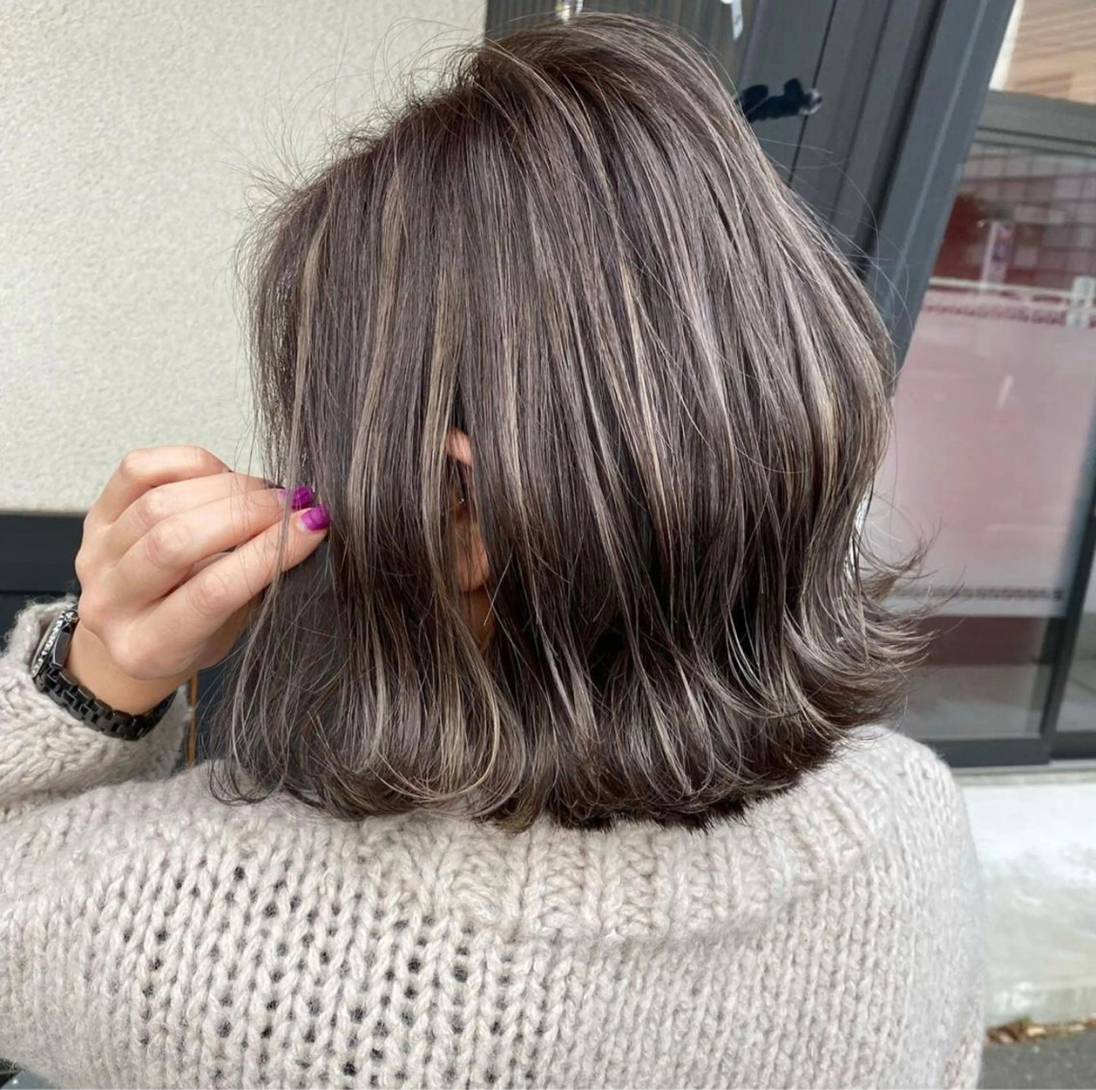カラー カット パーマ トリートメント Lapa ケンショーのヘアスタイル