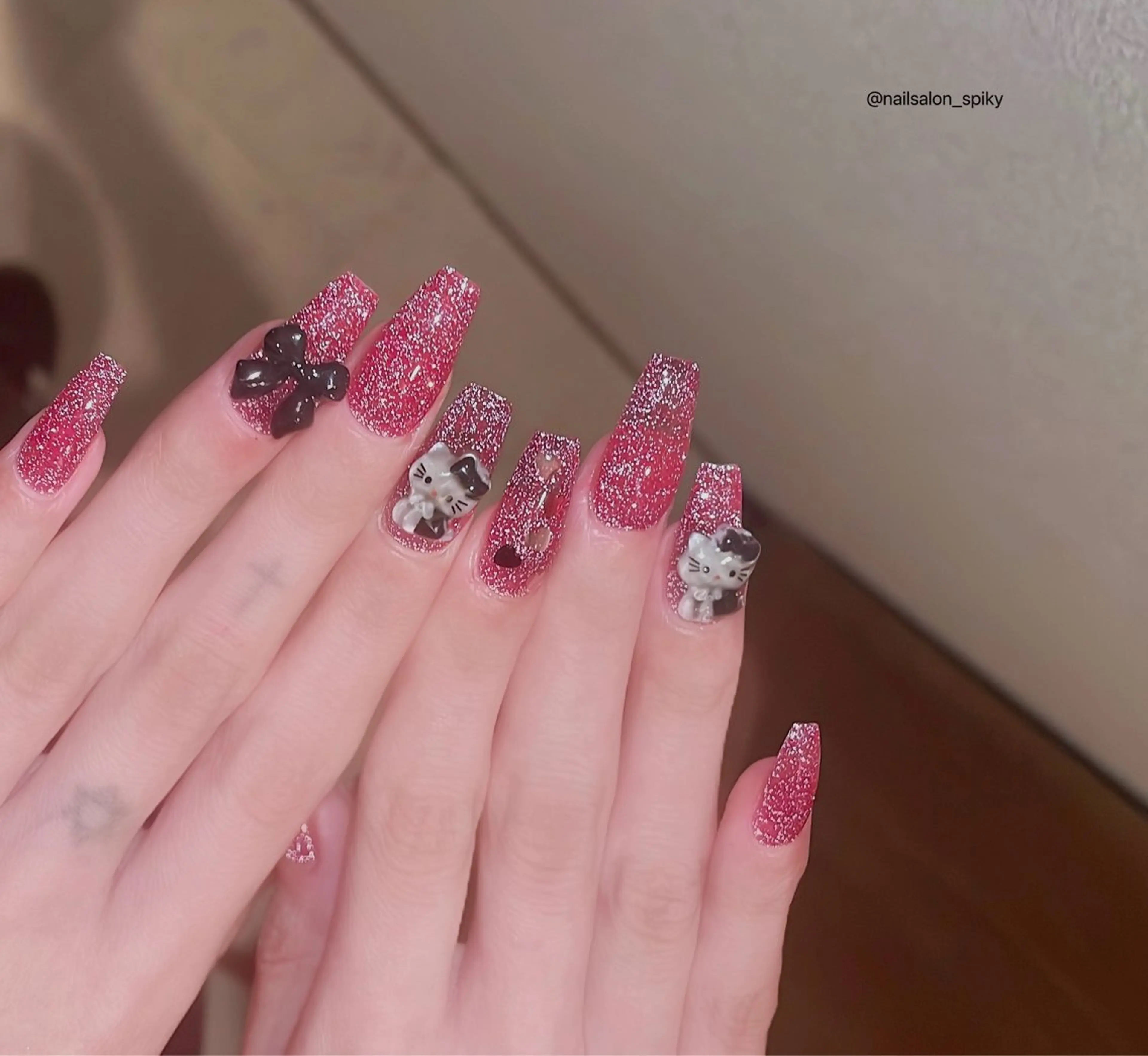 ネイル ハンドネイル Spiky とうげ ふうかのネイルデザイン
