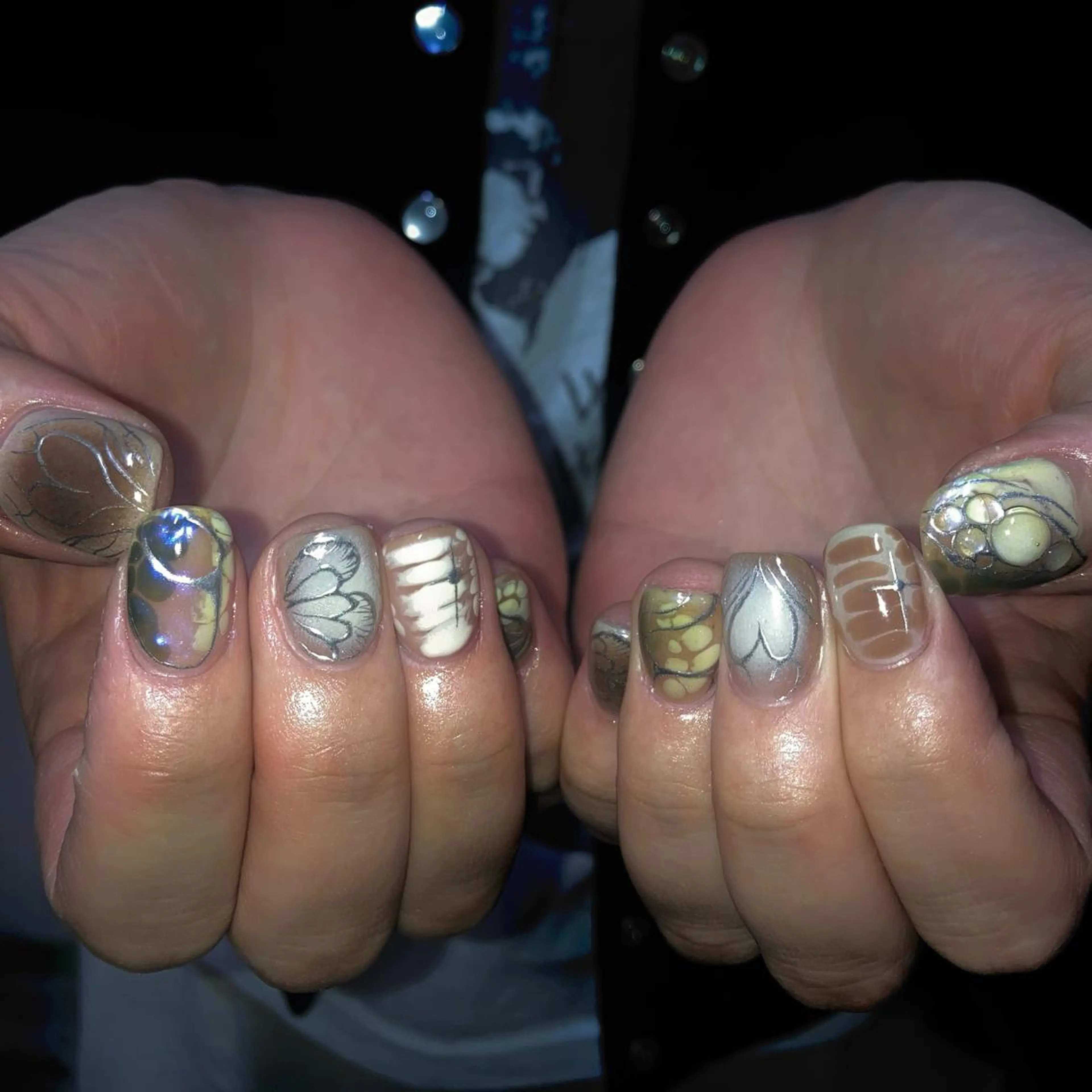 ネイル ハンドネイル フットネイル kana/モード ・グランジ⛓🎼のネイルデザイン