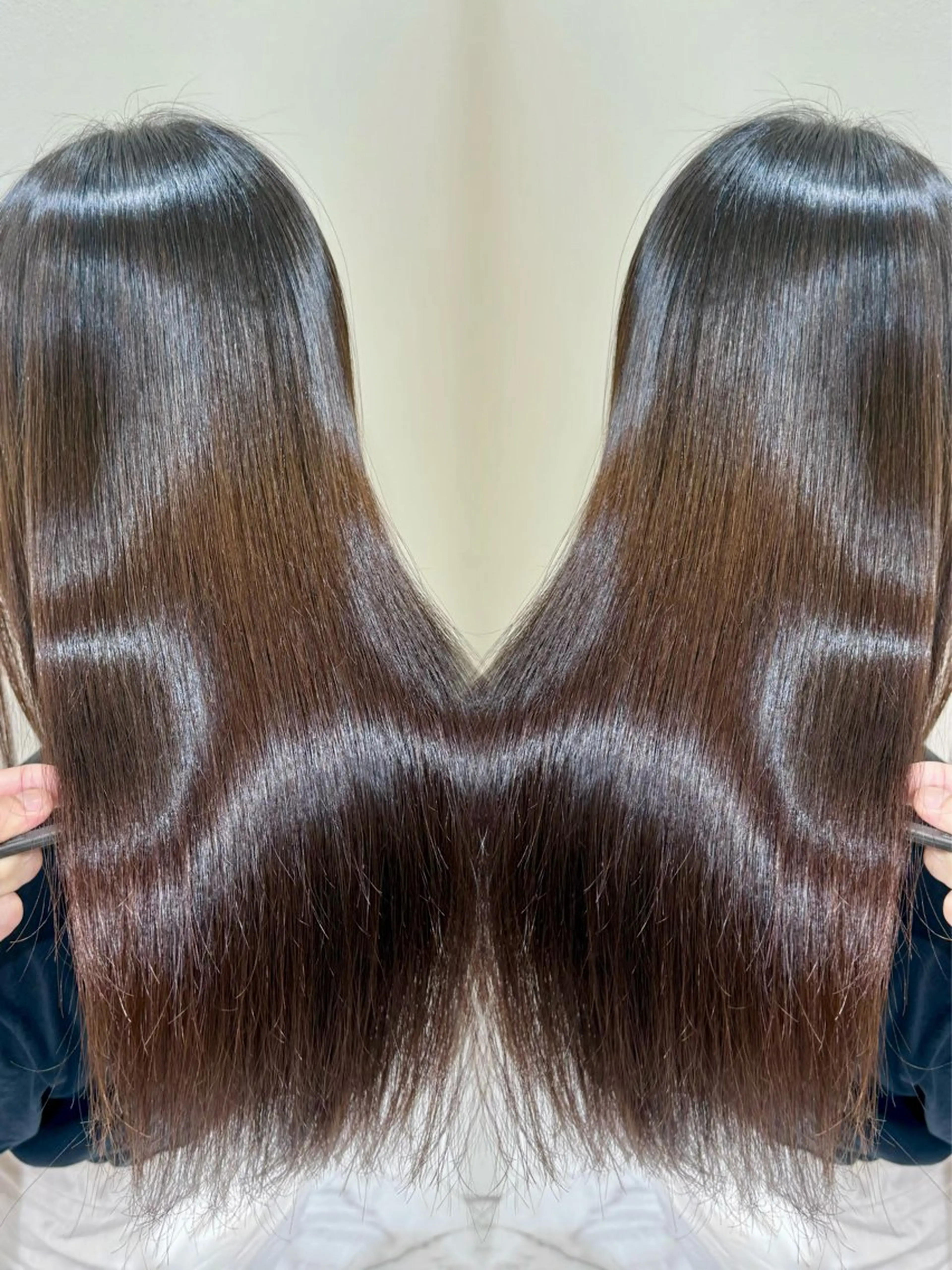 ロング カット ヘアカラー 縮毛矯正 トリートメント 髪質改善縮毛矯正🫧 村上蒼生のヘアスタイル