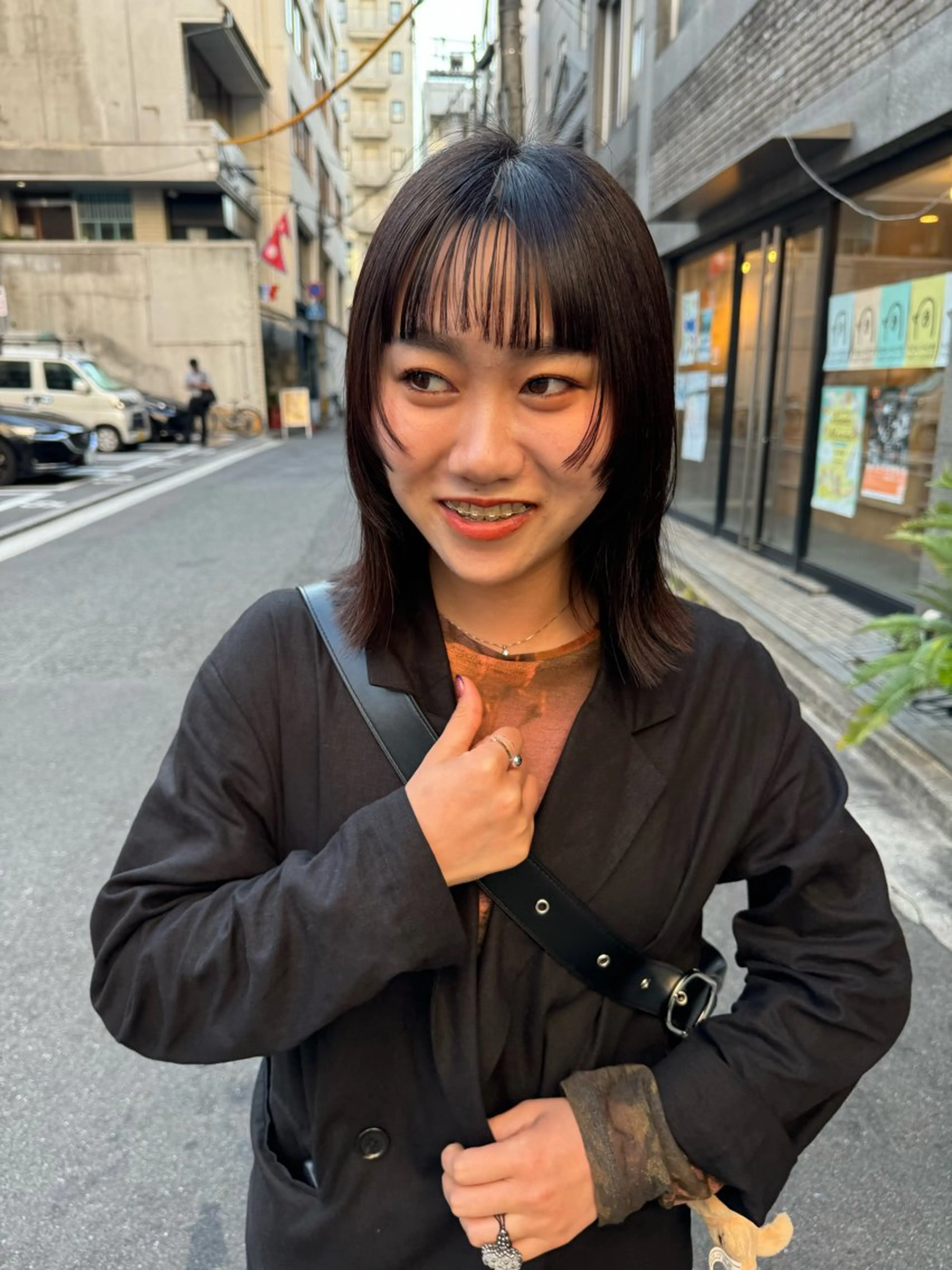 ミディアム 伸ばしかけ カット 画 kirikaのヘアスタイル