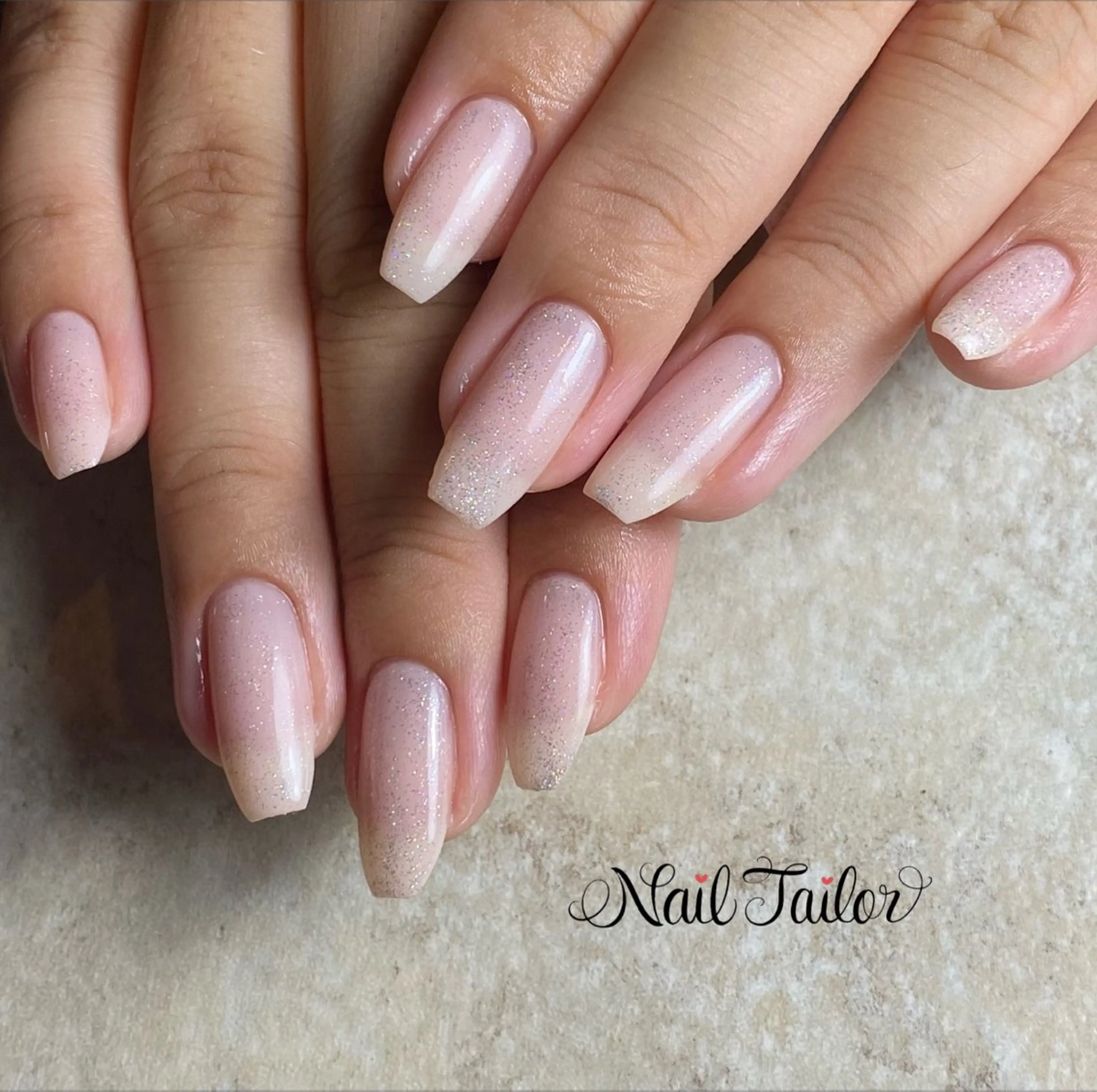 ネイル オーロラネイル ブラウン 長さ出し ジェルネイル グラデーション ハンドネイル 〜Nail Tailor〜 ネイルテイラー所属・NailTailor ネイルテイラーのネイルデザイン