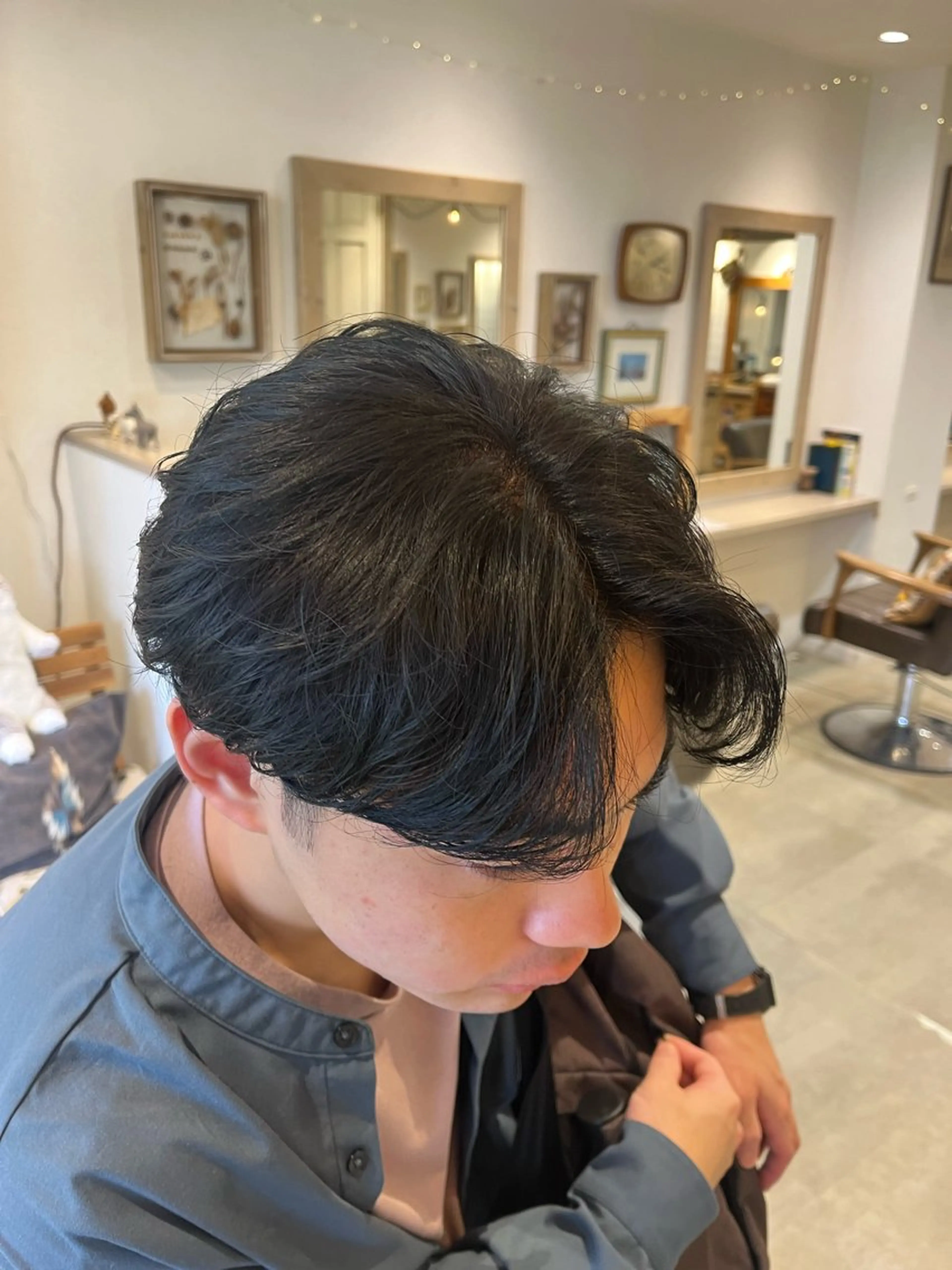 ショート パーマ メンズ カット パーマ Lamp所属・🌀メンズパーマ🌀 🐏丸山祐宇🐏のヘアスタイル