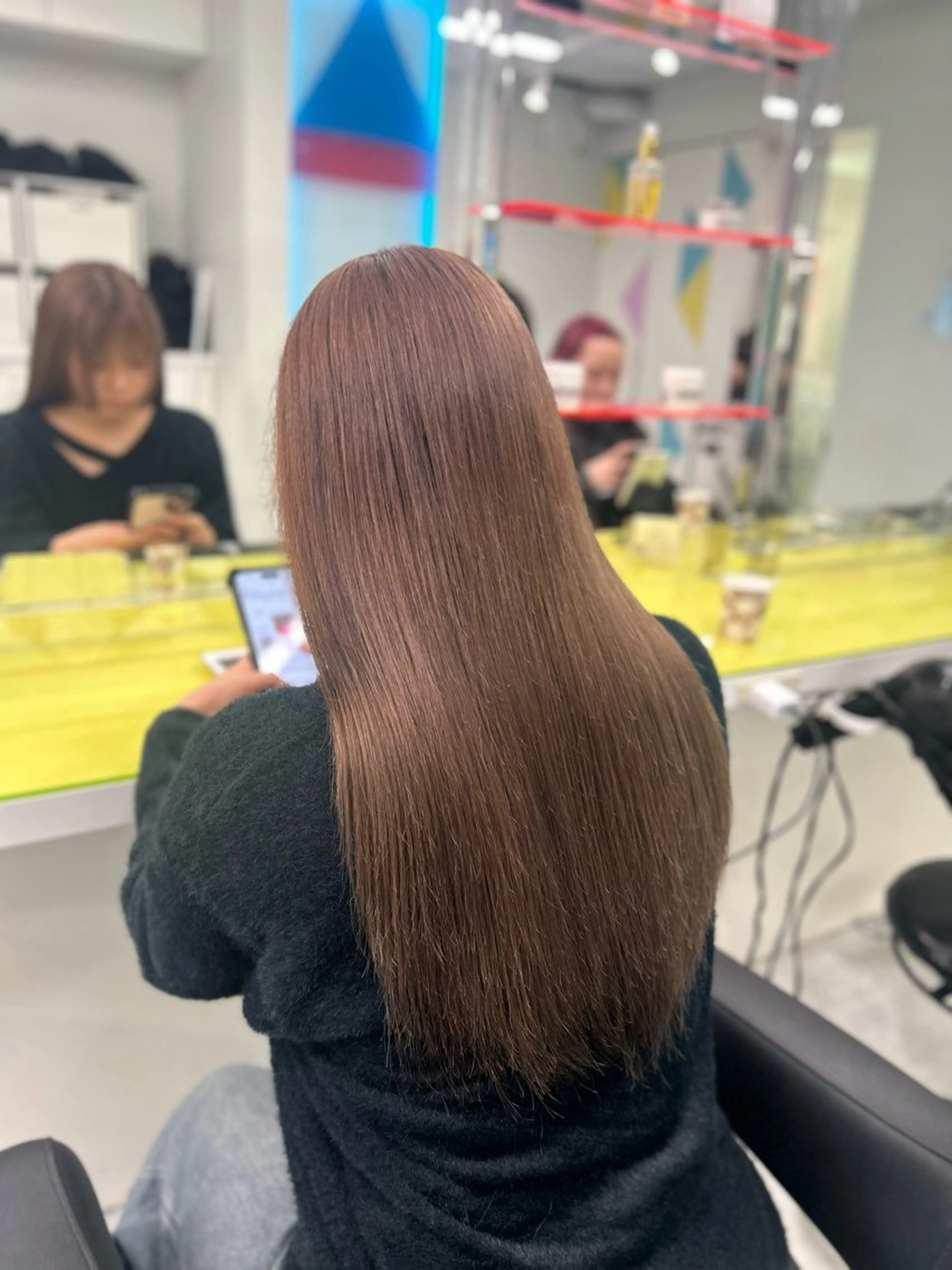 ロング ヘアカラー トリートメント Miwa🤍ダメージ レスカラー特化🦢のヘアスタイル