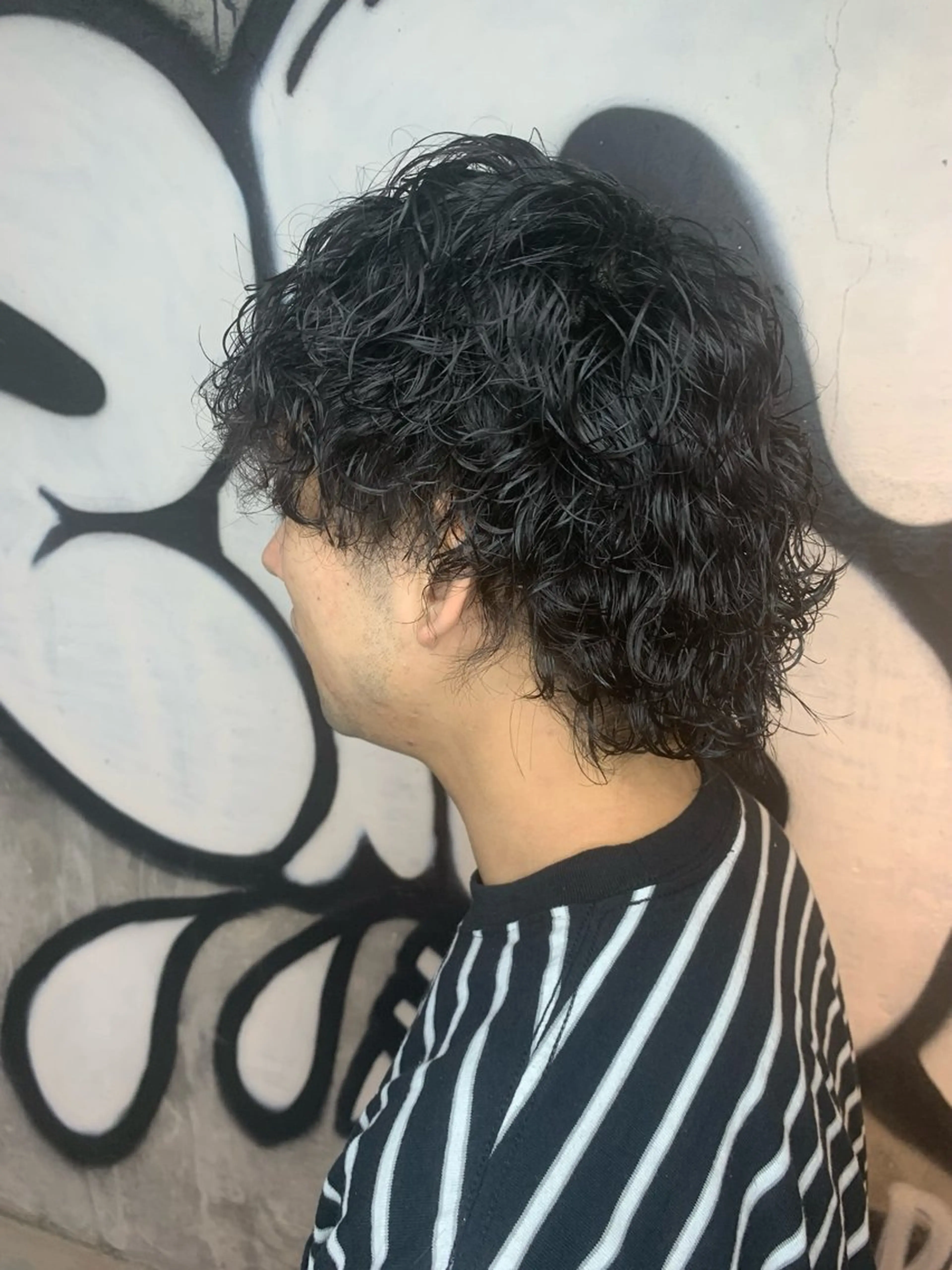 パーマ メンズ メンズパーマ 波巻きパーマ メンズウルフカット ウルフカット カット パーマ ⚡️メンズパーマ特化 mens支持◎/忠地のヘアスタイル