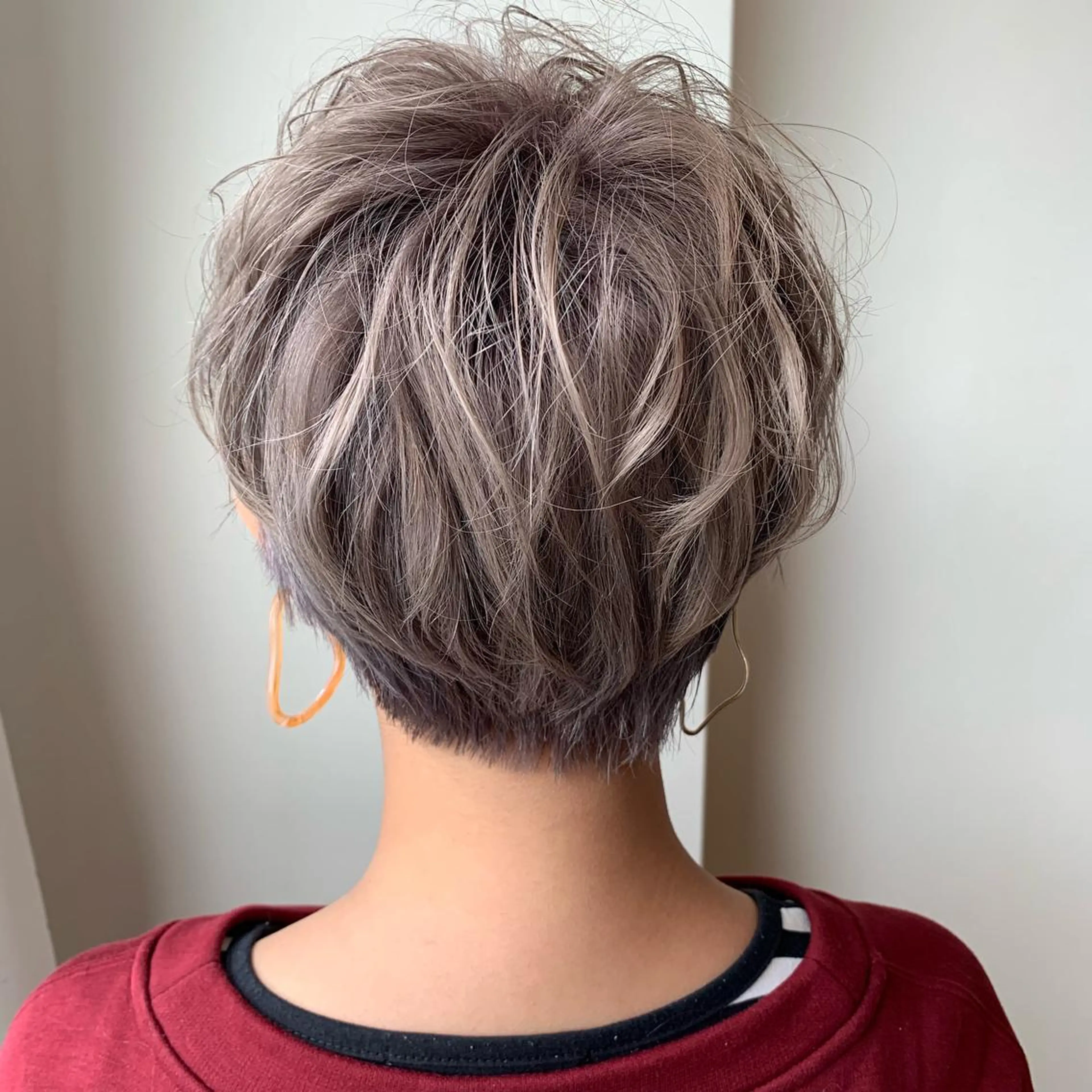 ショート カラー ブリーチ ヘアカラー ボブウルフ／ボブ Satsuki【名駅のヘアスタイル