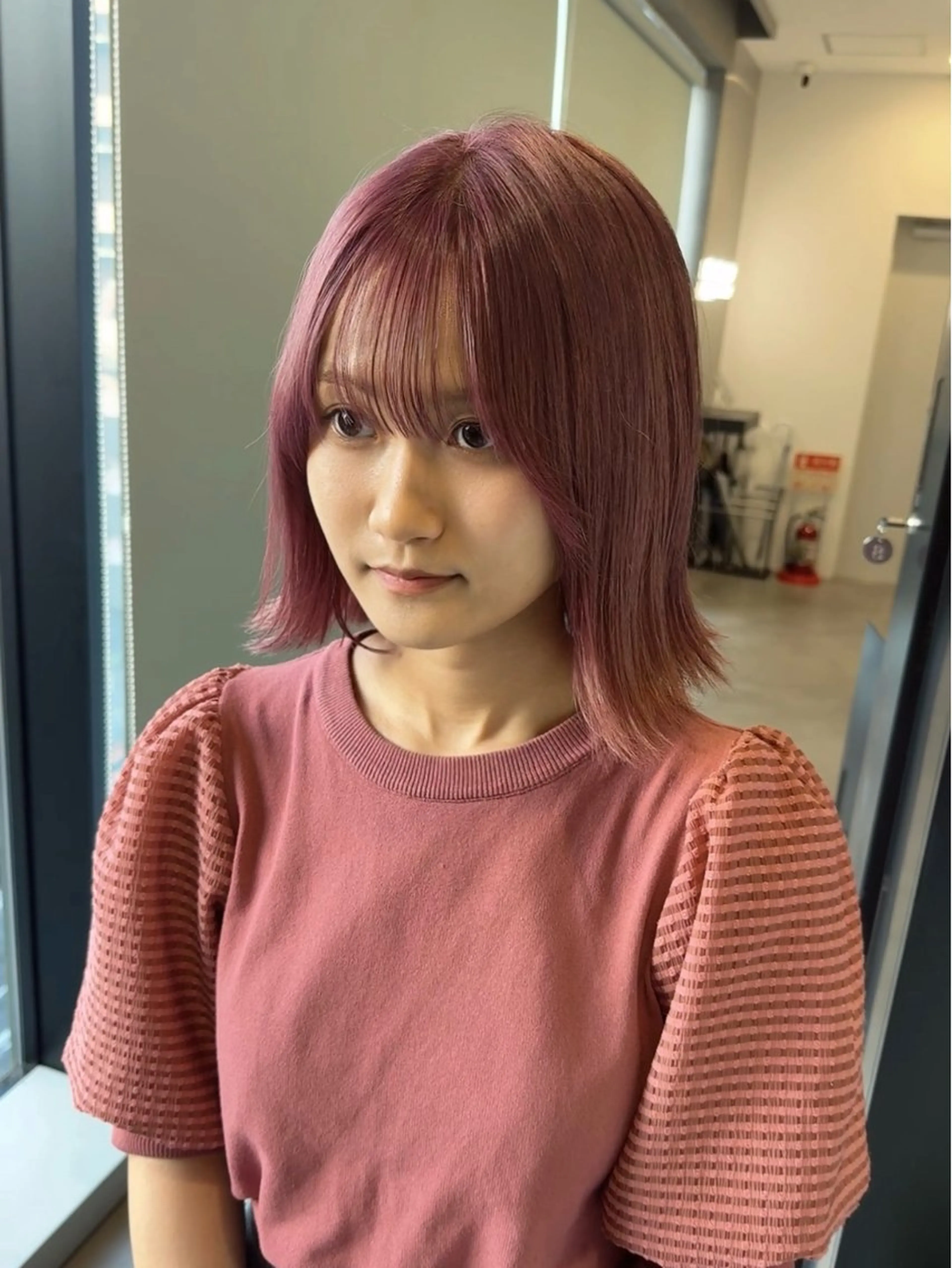 セミロング カラー 韓国風ヘア レイヤーカット トリートメント ワンホンヘア カット ヘアカラー トリートメント GO TODAY シェアサロン 町田店所属・韓国ヘア🇰🇷 スズキのヘアスタイル