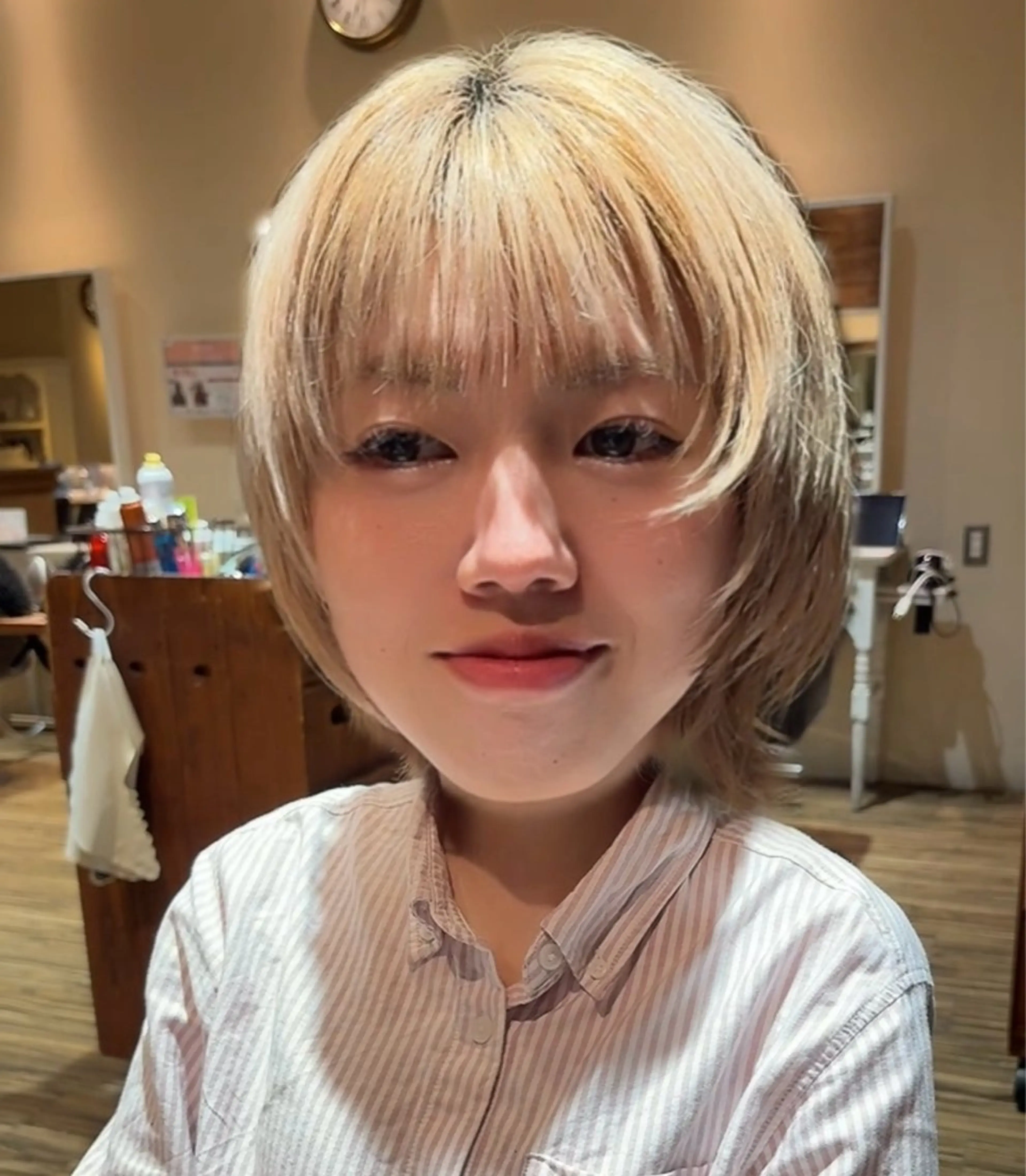 ショート カラー パーマ ヘアアレンジ MODE K's laviebelleのヘアスタイル