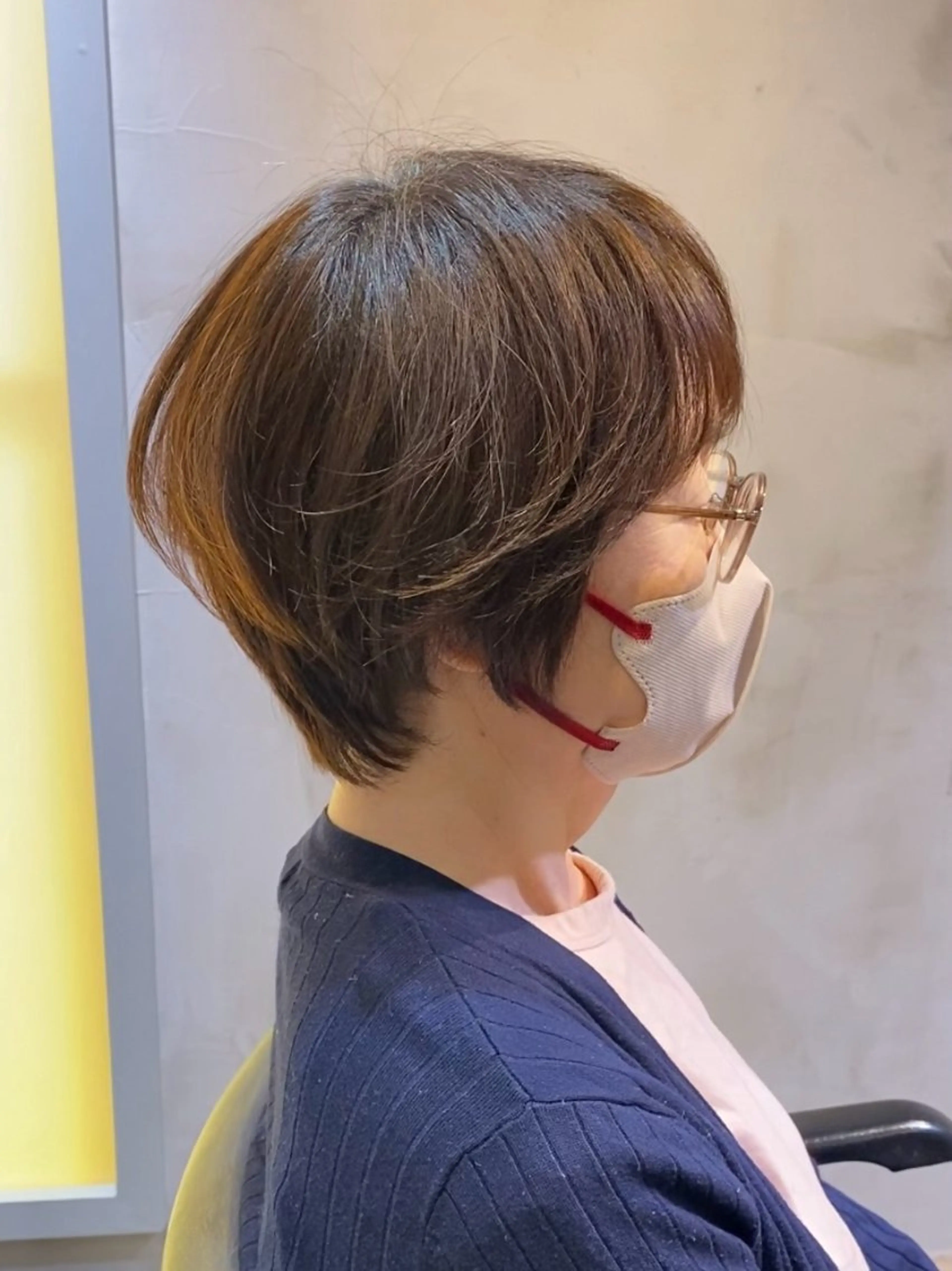 ショート カット ヘアカラー とびまつ /ショート/脱白髪染のヘアスタイル
