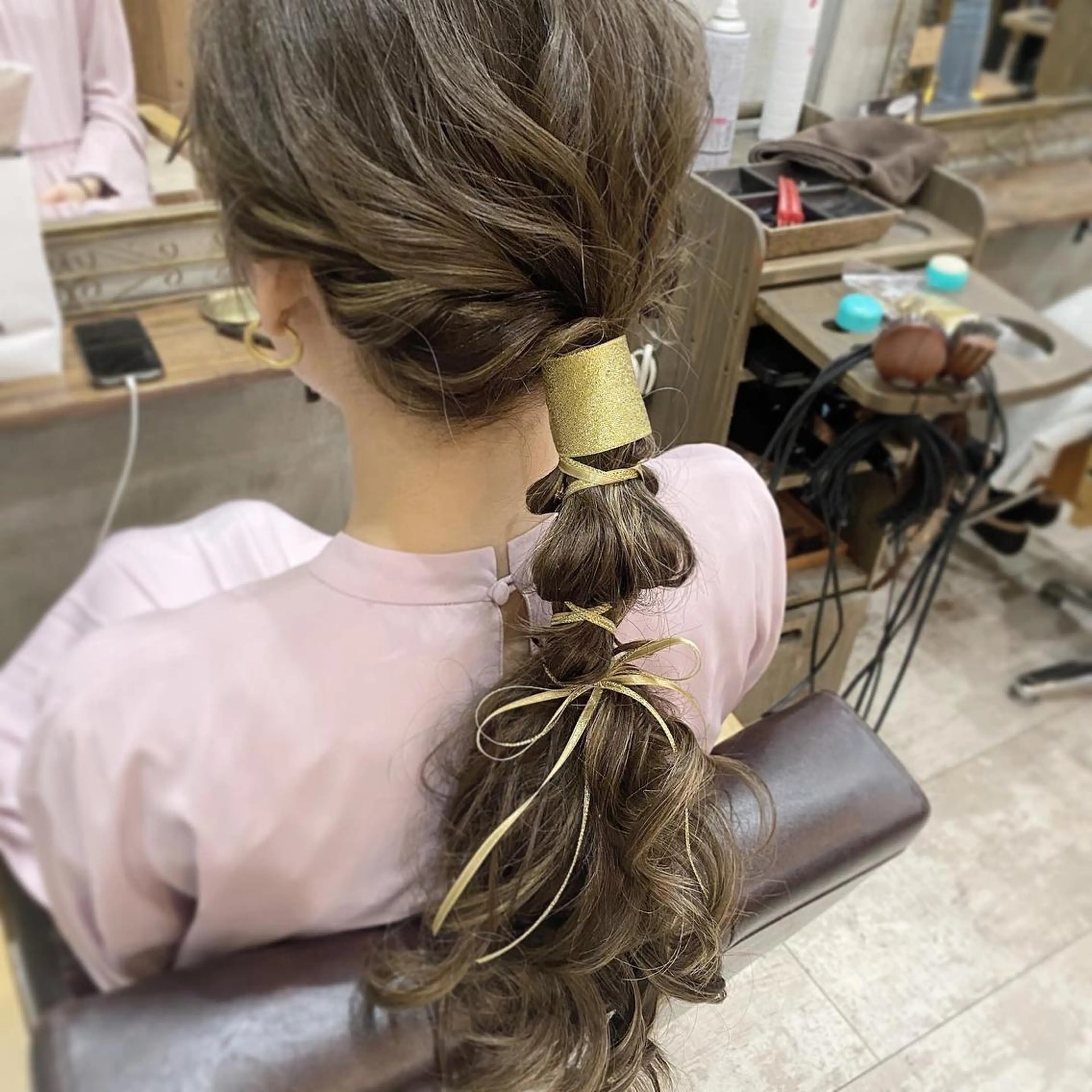 ロング まつパ・ヘアセット ♡Chinami♡のマツエク・マツパデザイン