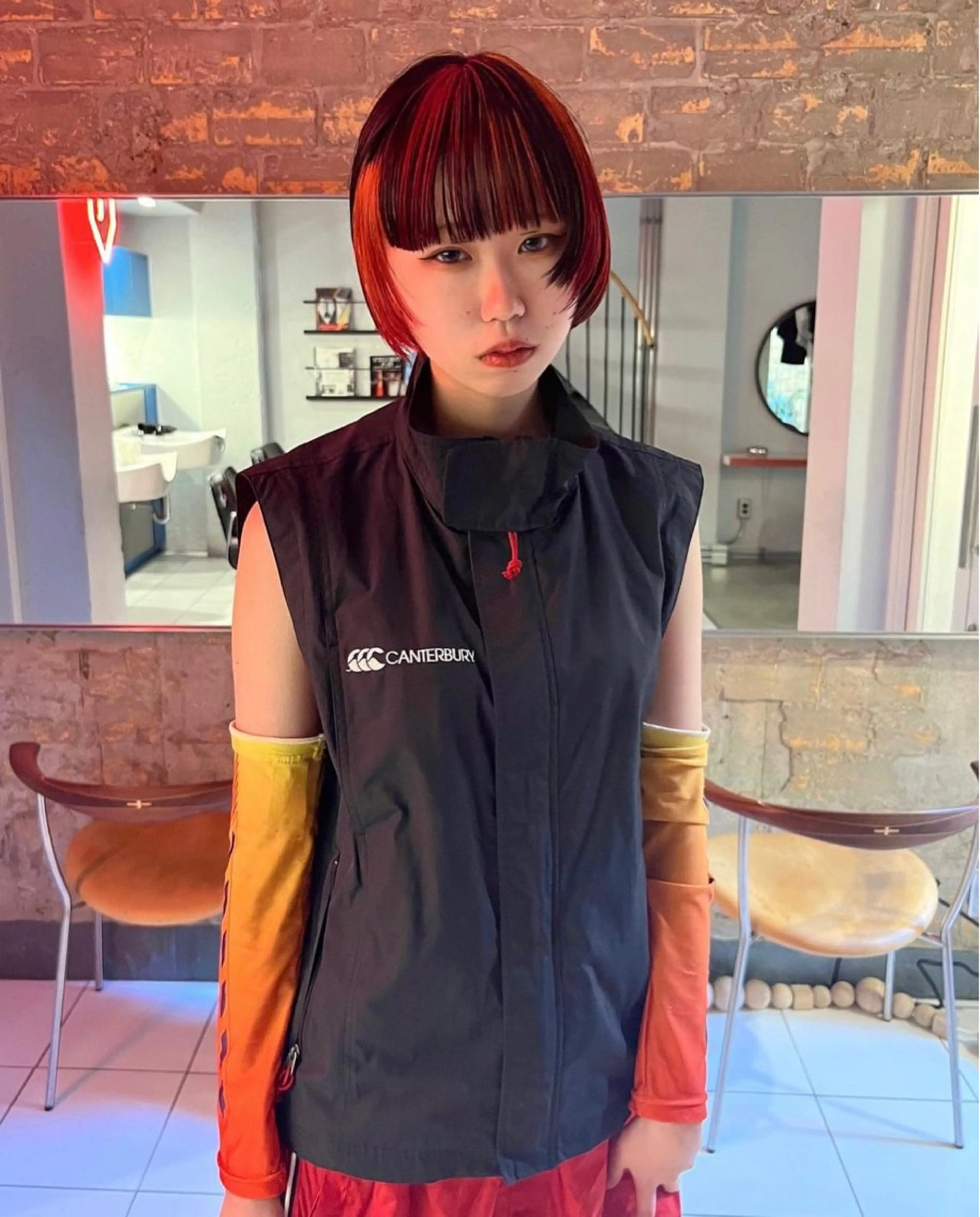 カラー ハイライトカラー 丹治 一輝ボブ/ショートのヘアスタイル