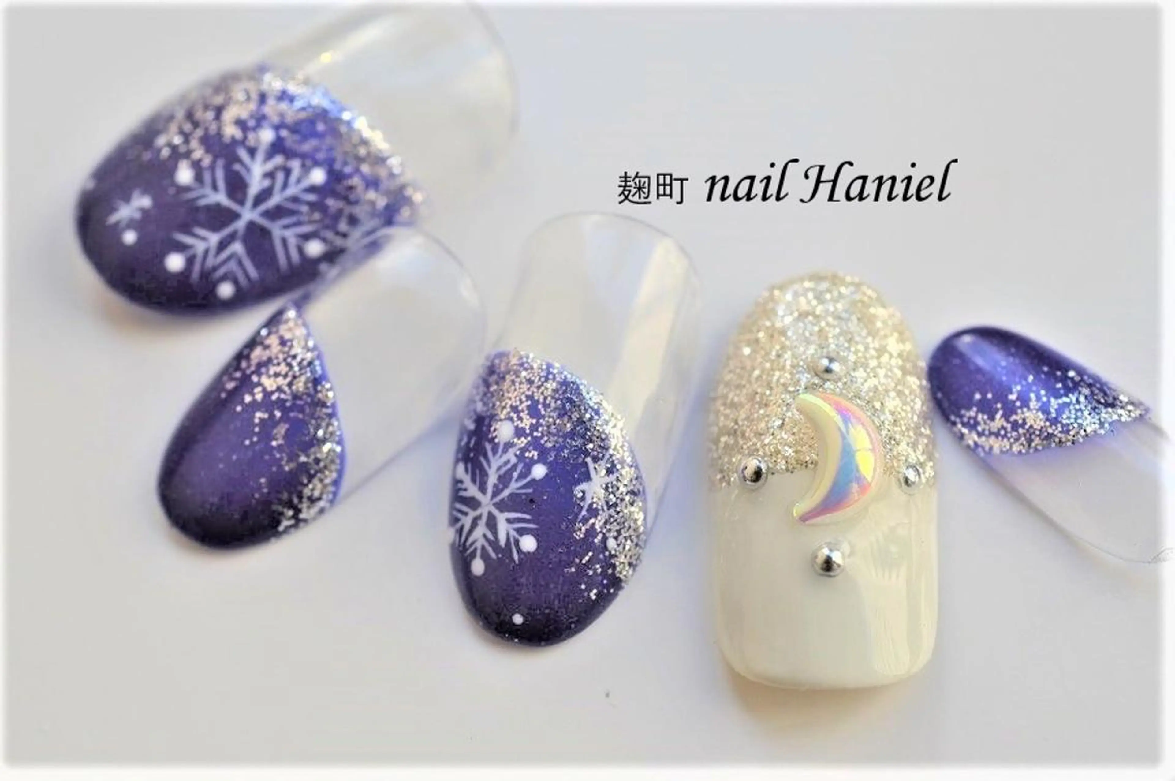 ネイル アートネイル ジェルネイル パラジェル 冬ネイル クリスマス nail Haniel所属・半蔵門サロンハニエル 魅神 ちよのネイルデザイン