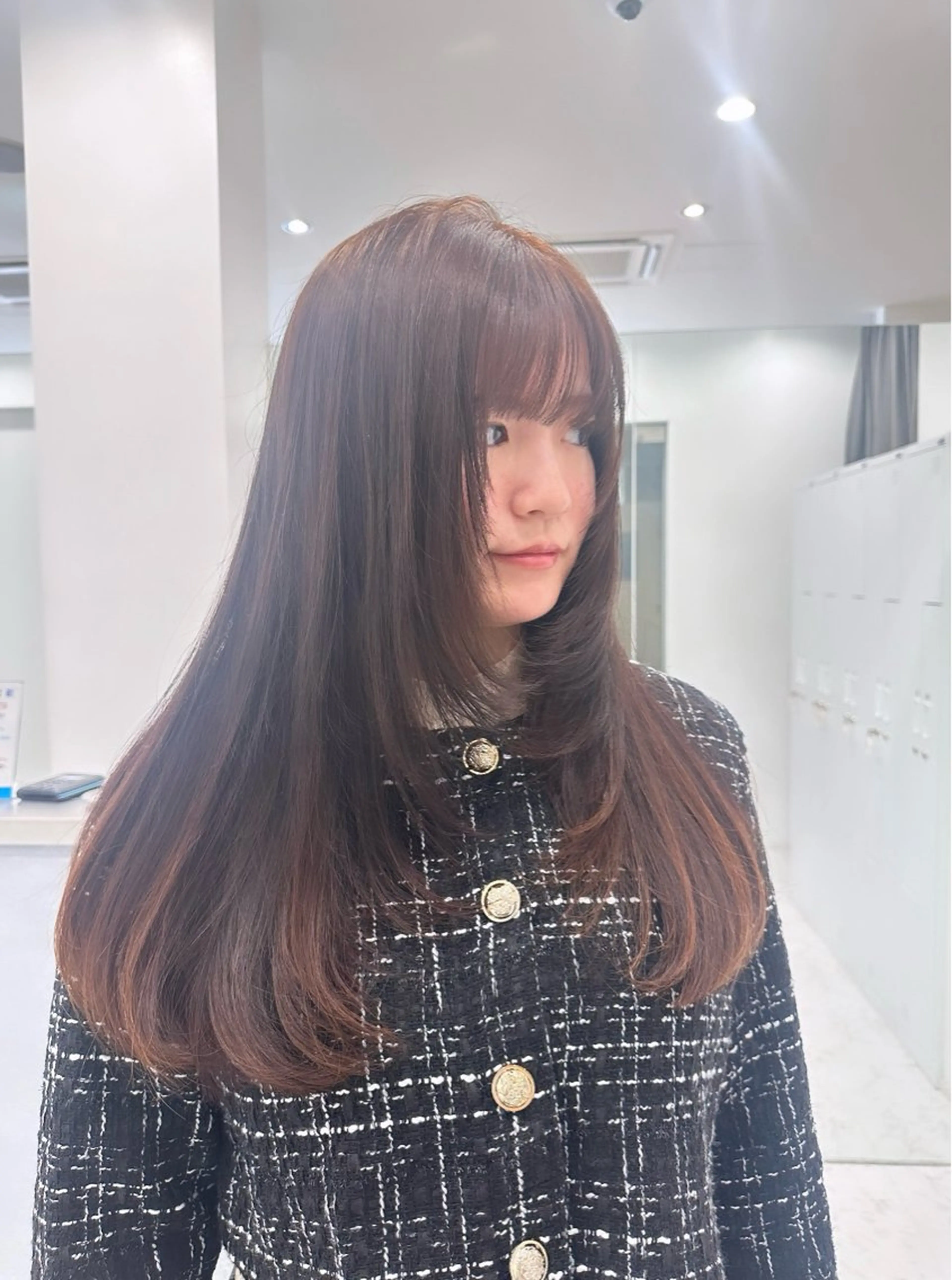 ロング カラー 縮毛矯正/ネイル 🌻ひまわり🌻のネイルデザイン