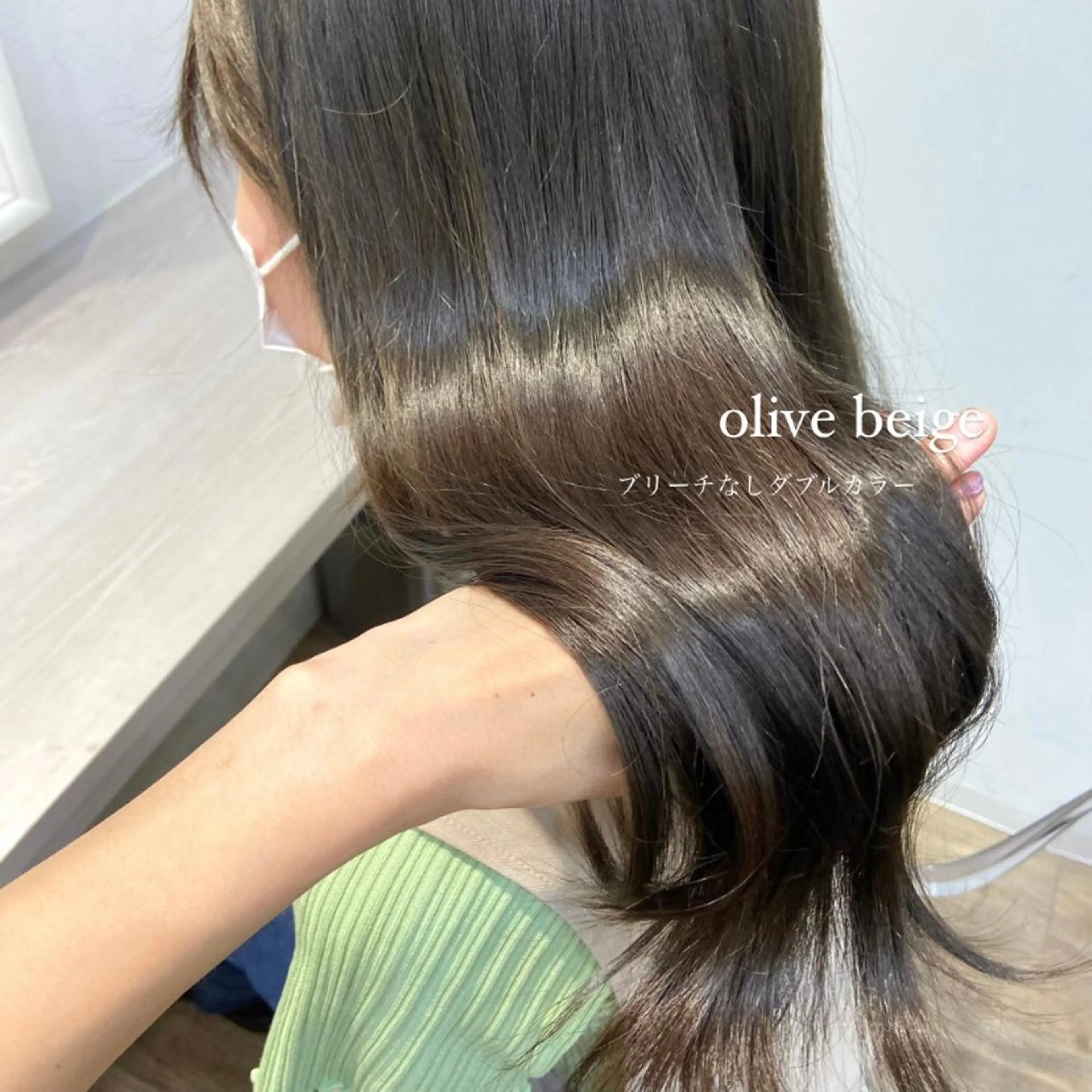 セミロング カラー ベージュカラー ブリーチ ケアブリーチ 透明感カラー ダブルカラー mai 🥀 パーマモデル募集🌀のヘアスタイル