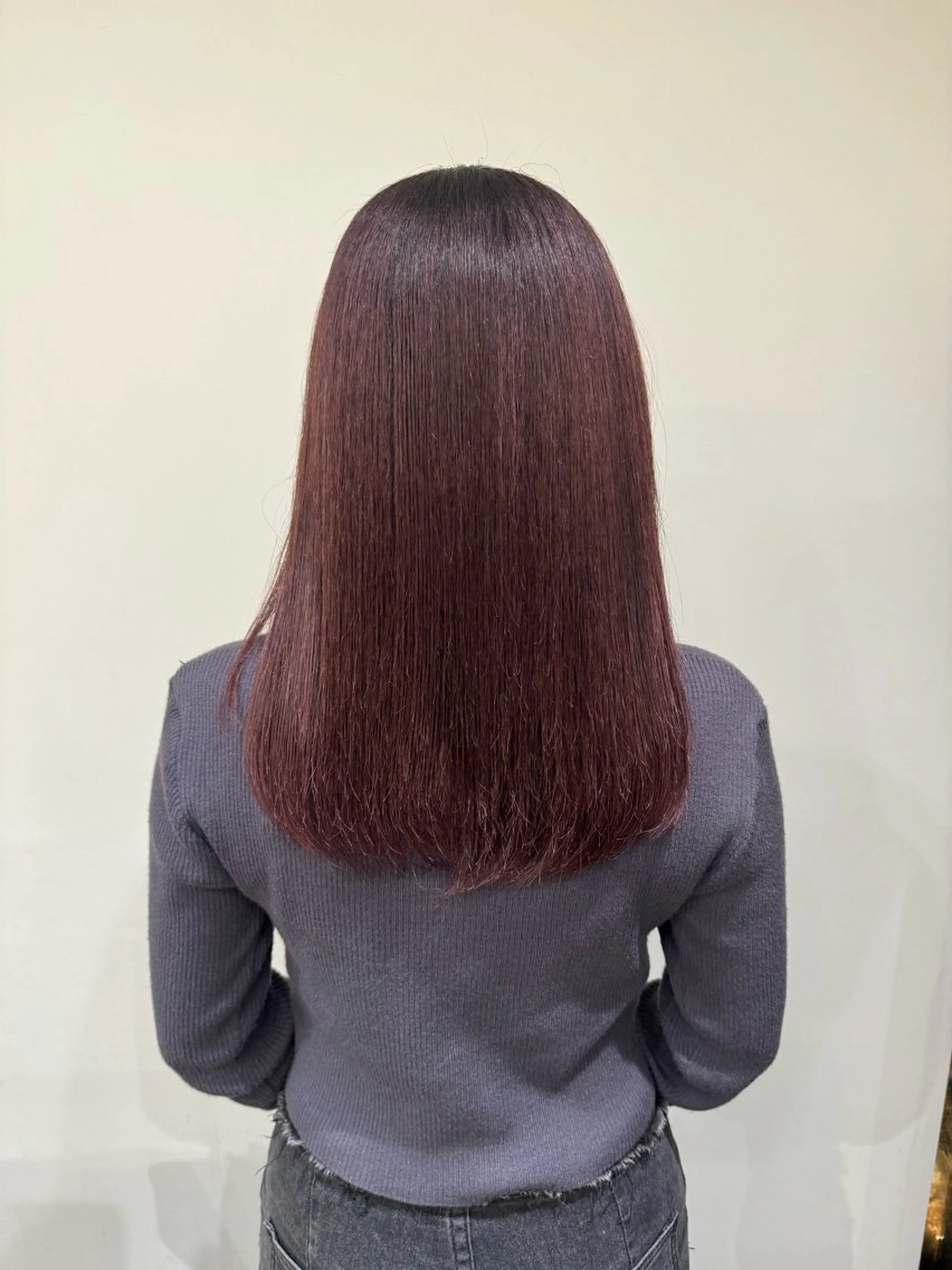 ミディアム ヘアカラー ホリグチ ルナのヘアスタイル