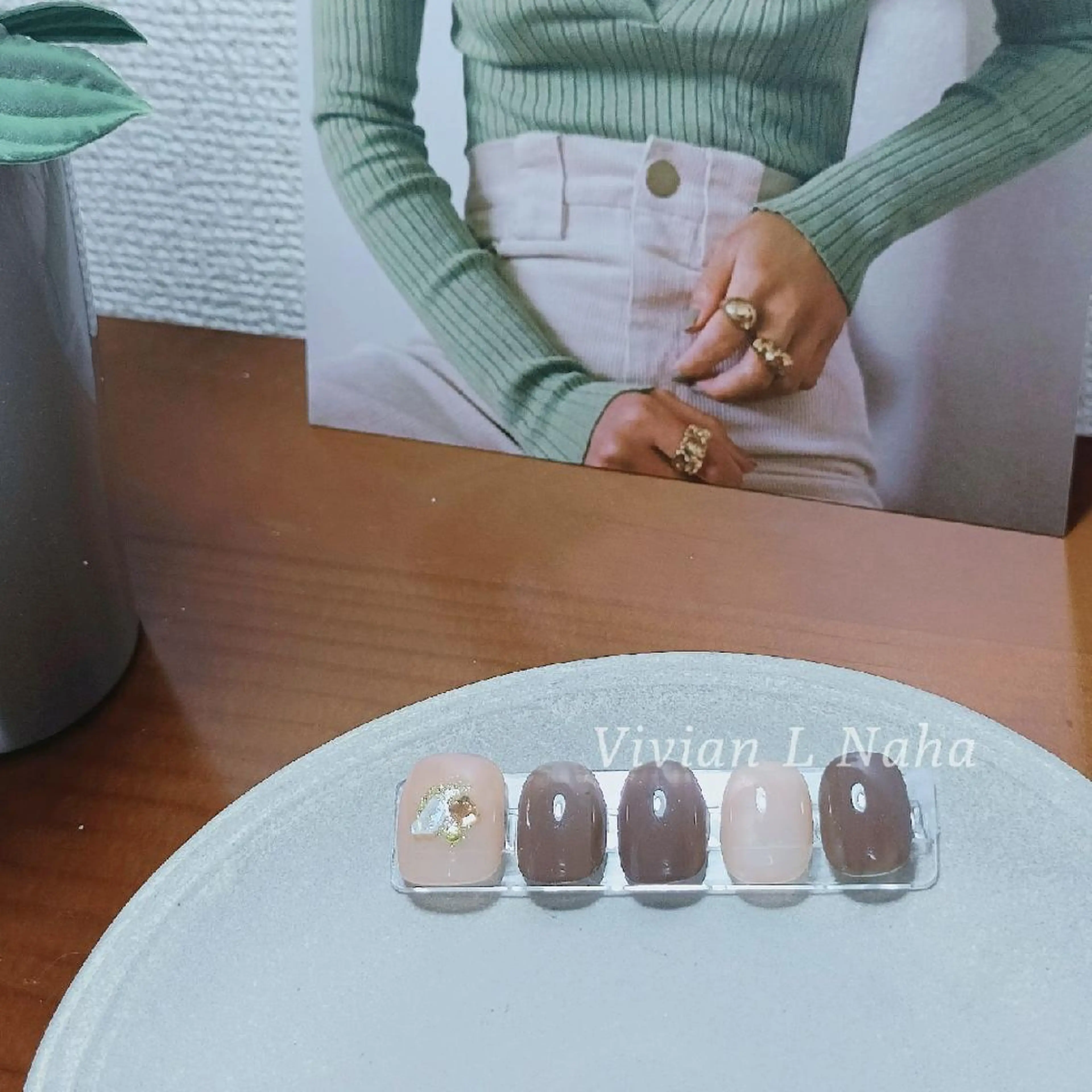 ネイル フットネイル Vivian L Naha  Tia　のネイルデザイン