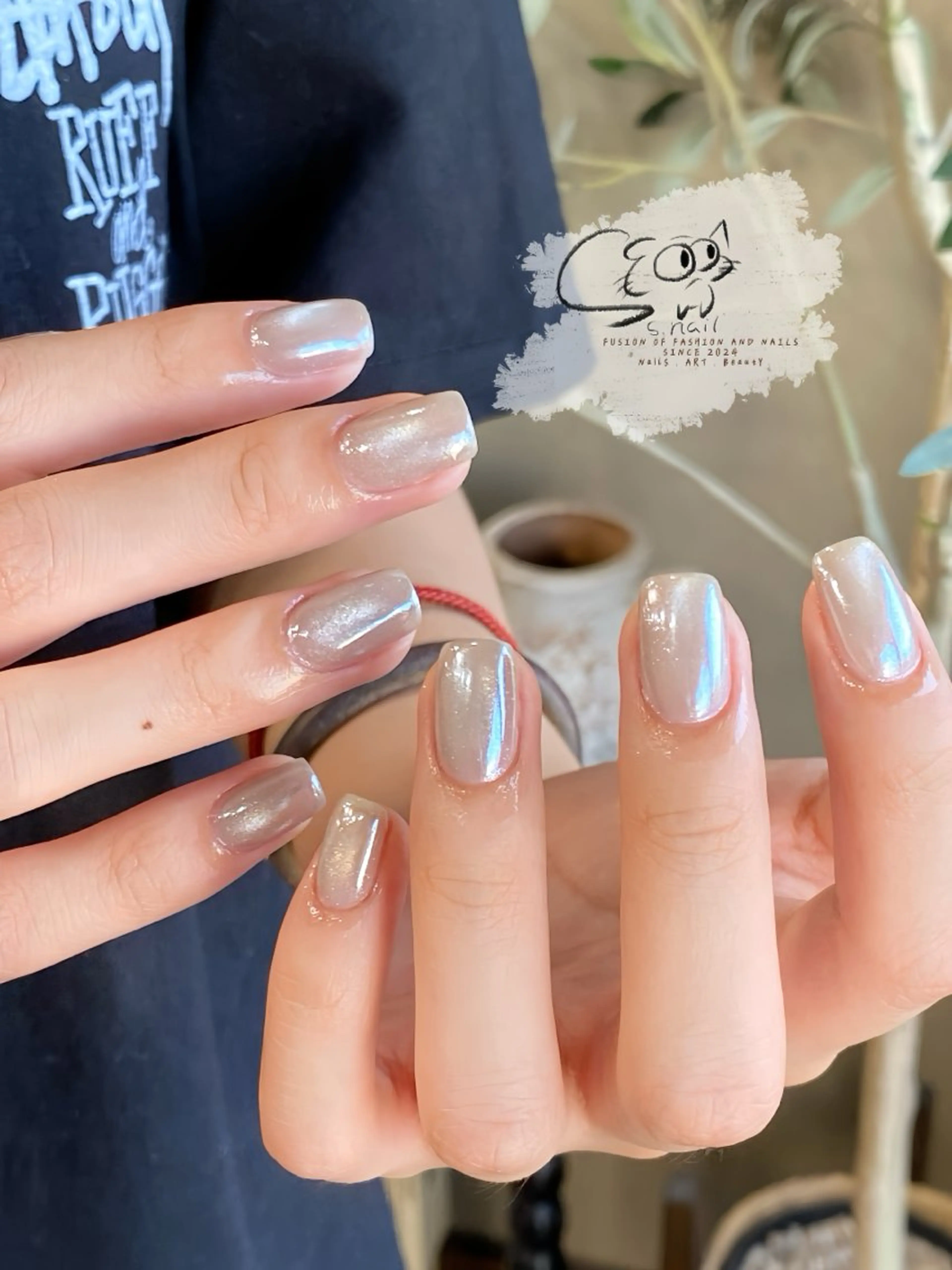 ネイル チークネイル フレンチネイル グラデーション マグネットネイル ワンカラーネイル ハンドネイル S.nail所属・S.nail _のネイルデザイン