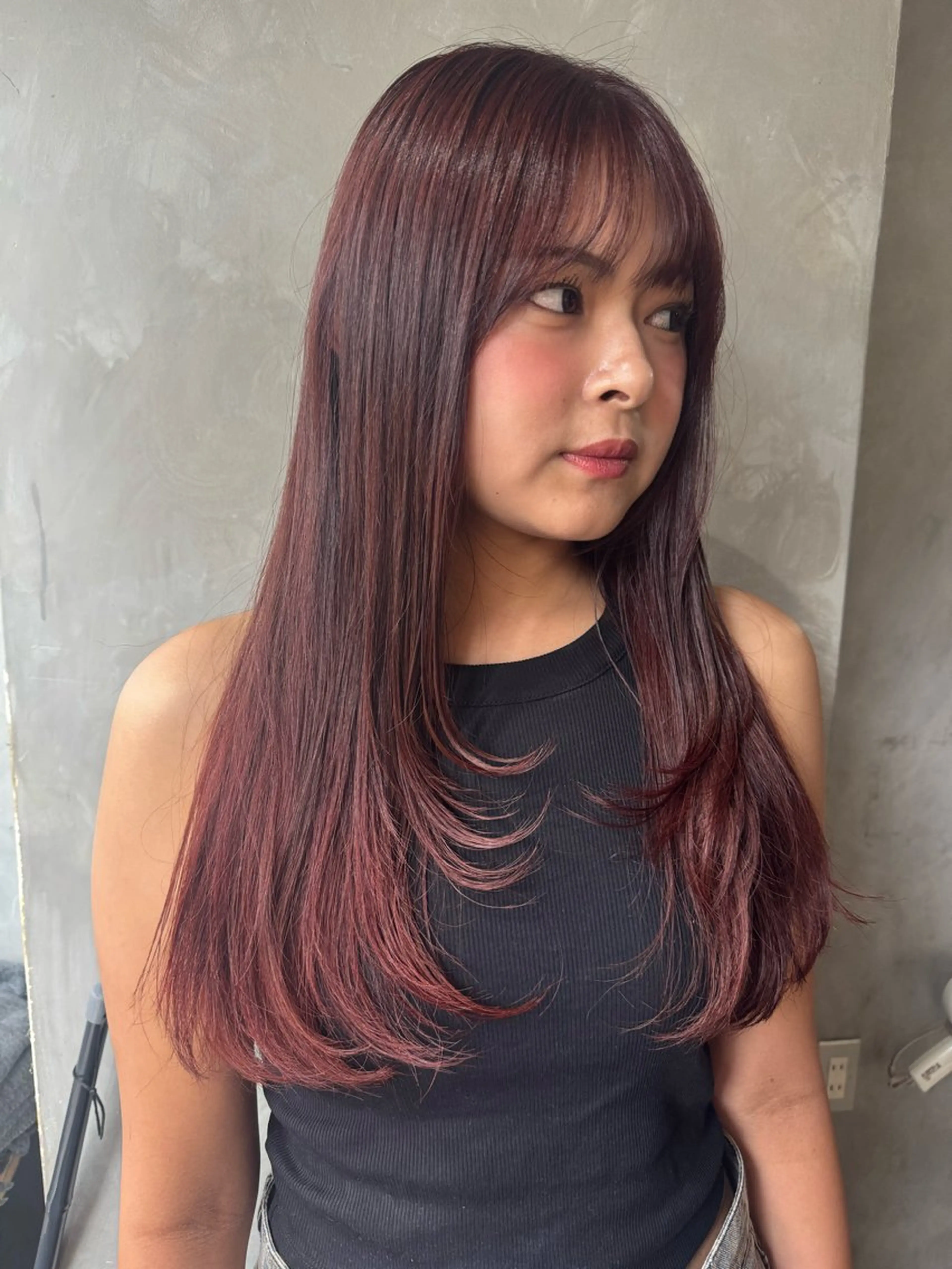 ロング クキノ ケイカのヘアスタイル