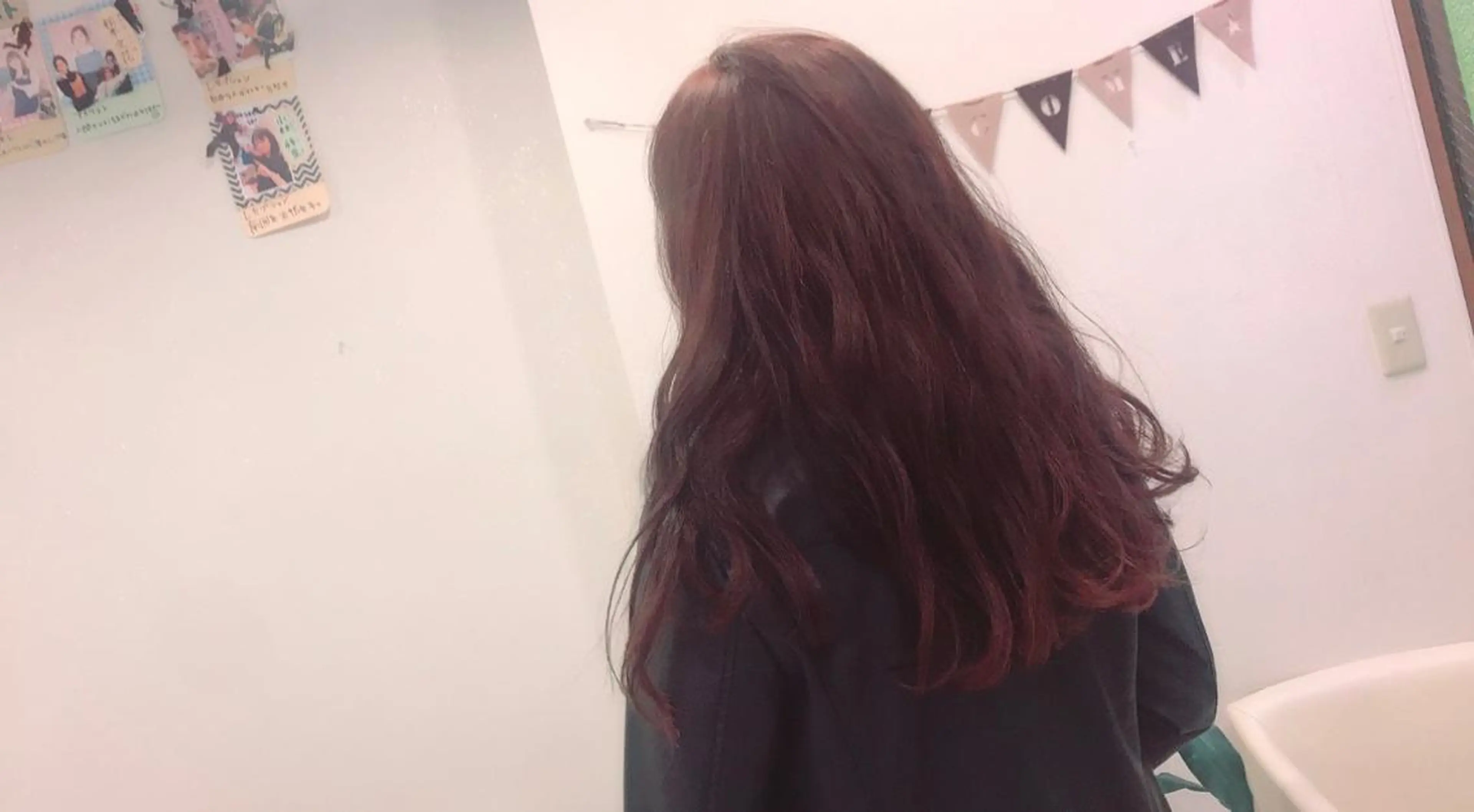 ロング カラー ヘアカラー トリートメント 山口 明日花のヘアスタイル