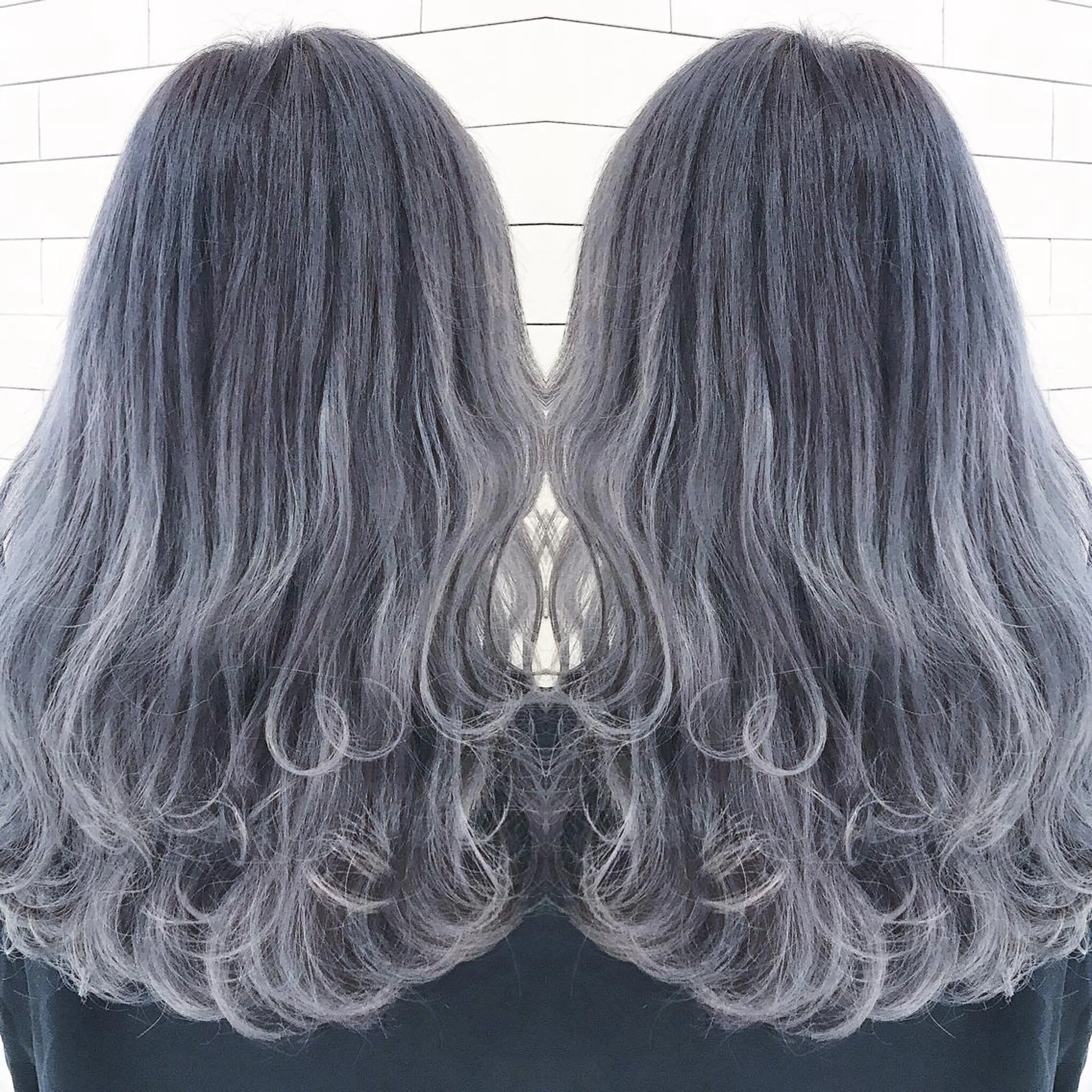 ミディアム カラー ブリーチ 及川シゲル 髪質改善講師のヘアスタイル