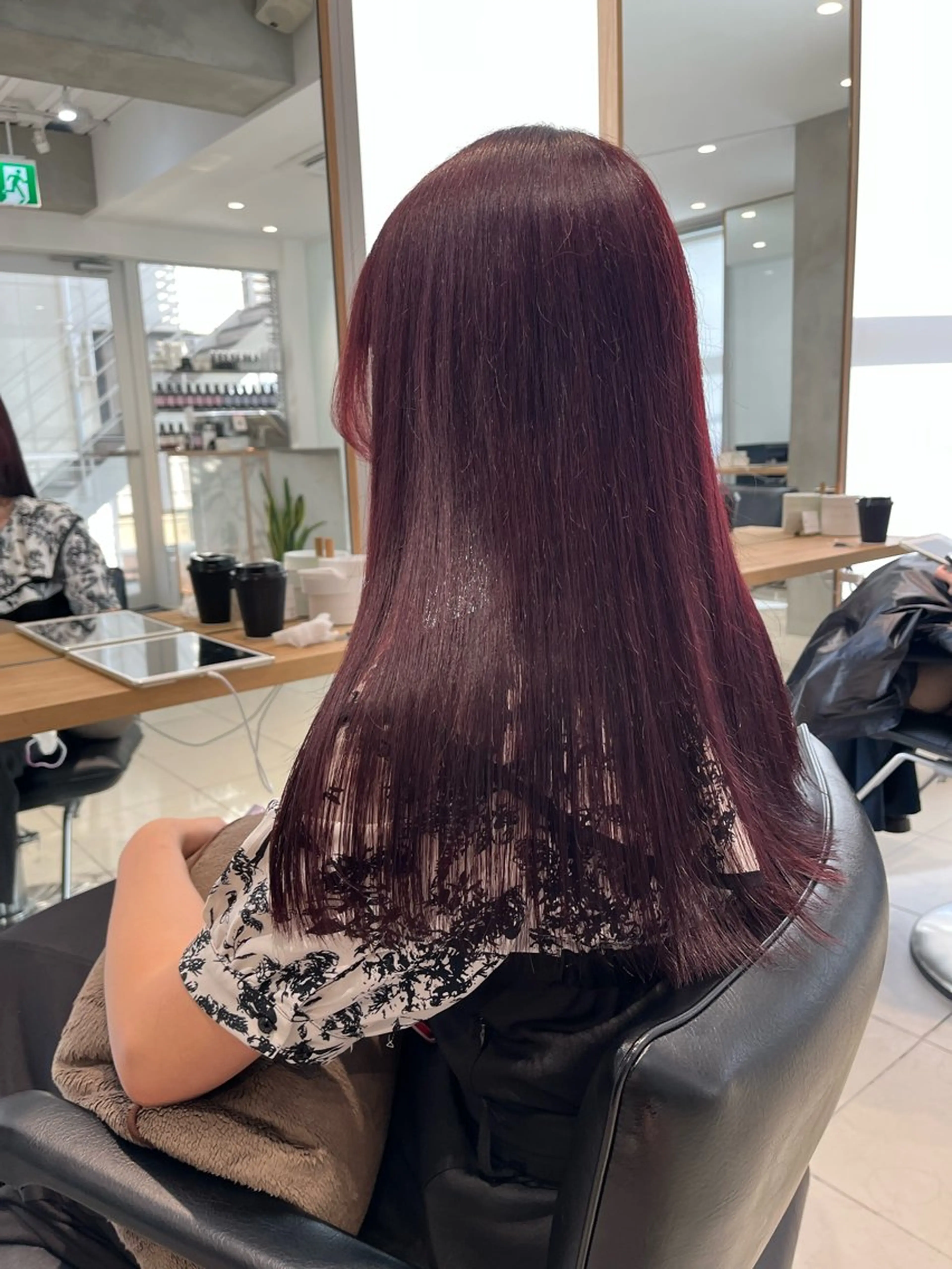 ミディアム カラー ヘアアレンジ 黒髪 ブリーチ ケアブリーチ カシス ディープラベンダー ヘアカラー トリートメント ヘアセット stylist ◎RUKI.のヘアスタイル