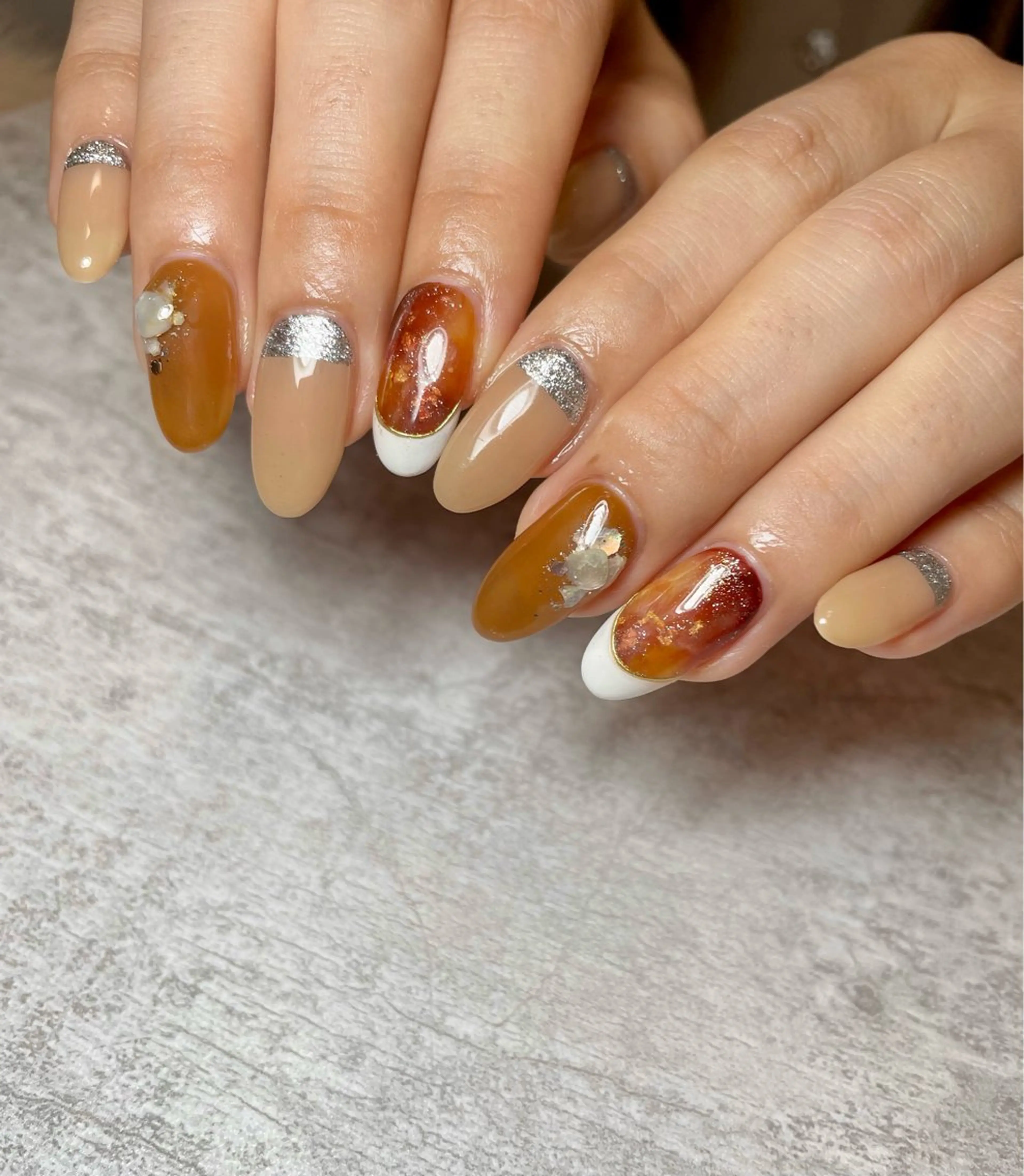 ネイル べっ甲ネイル 持ち込み BEAUTY GARDEN 【nail salon unseul】所属・nana .のネイルデザイン