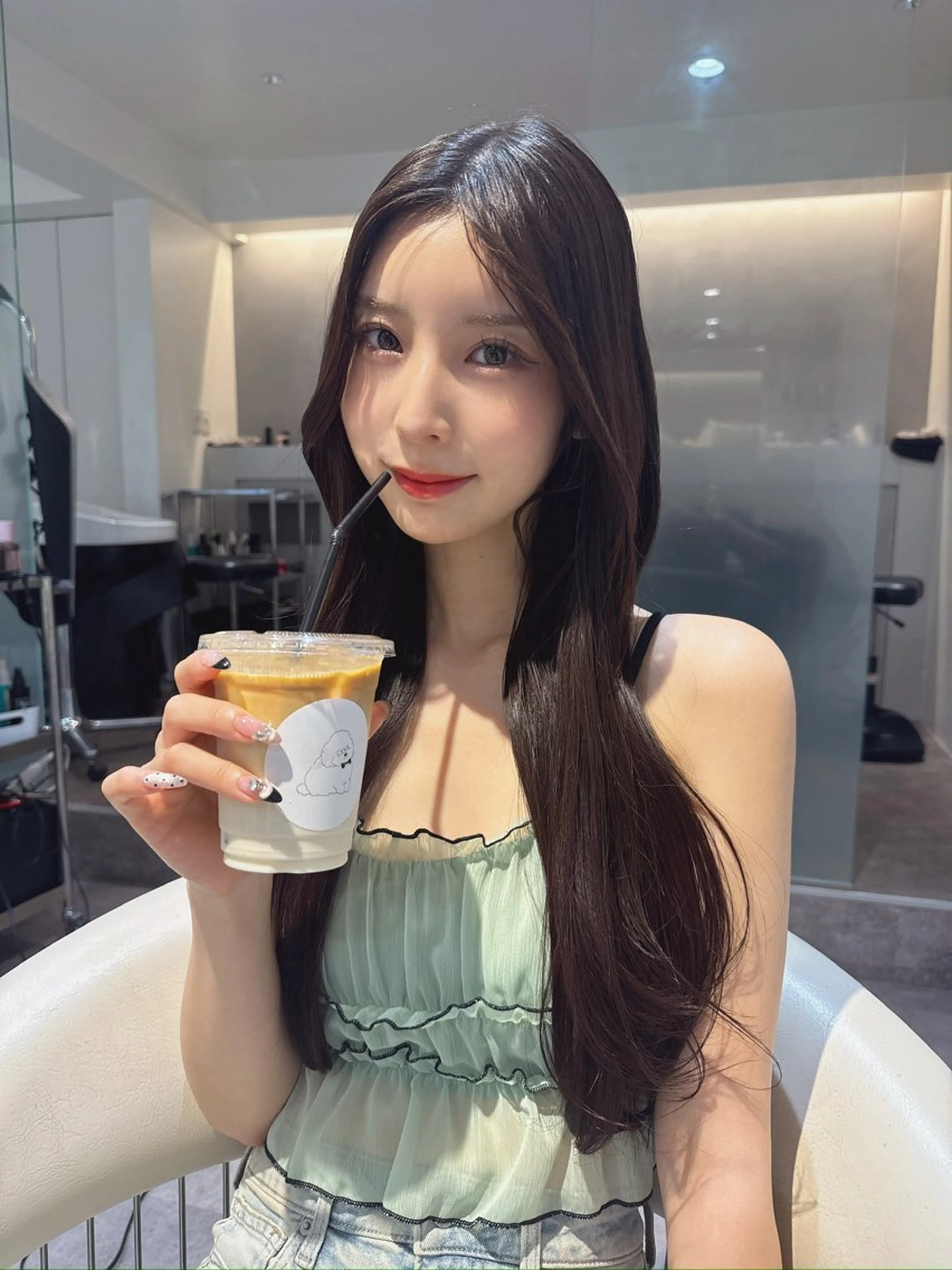 ロング カラー ブリーチ ブラウンカラー 透明感カラー モカブラウン ブリーチなしカラー カット ヘアカラー トリートメント 🫧透明感カラー特化 🫧TAISEIのヘアスタイル