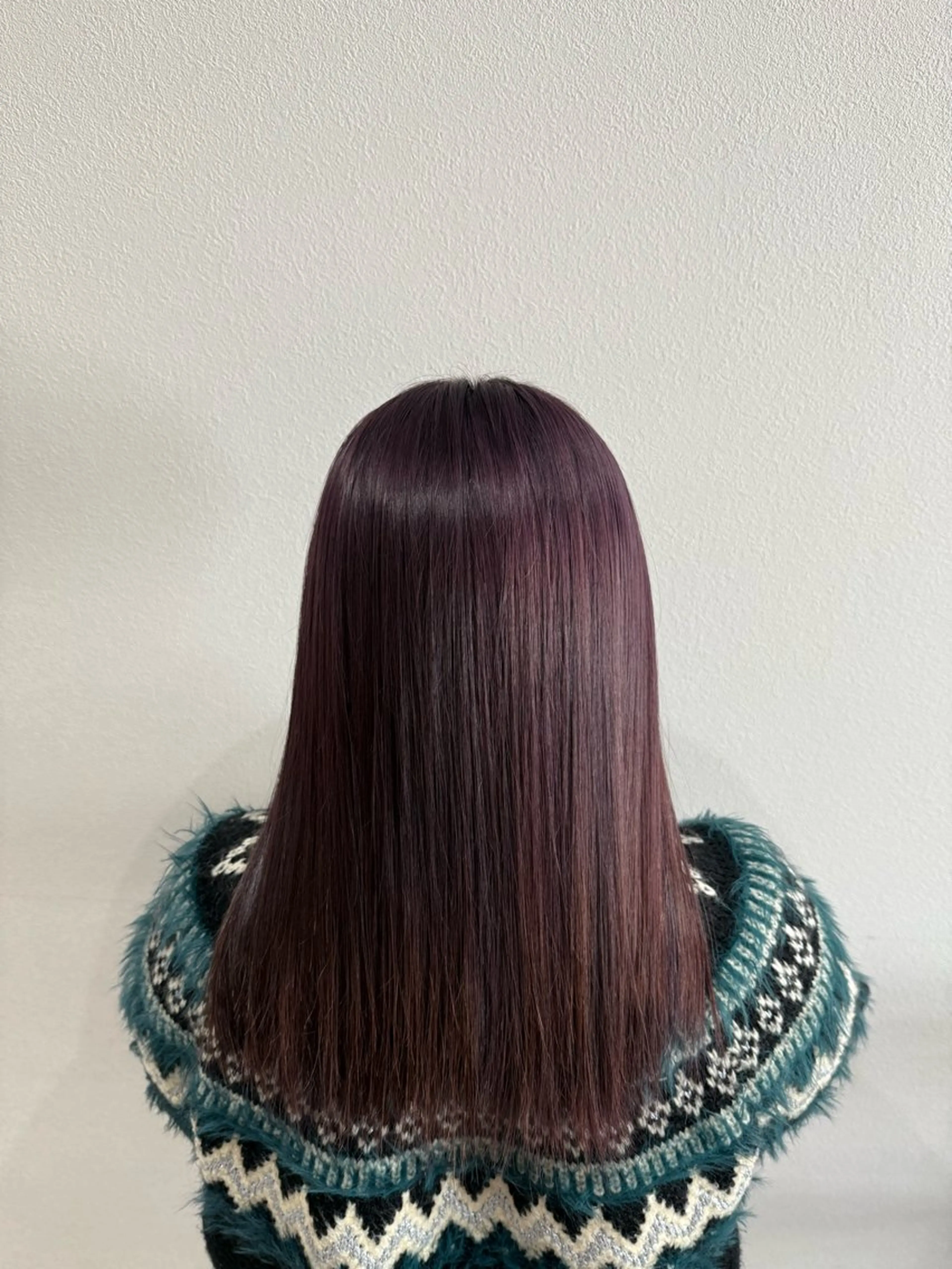 セミロング カラー キラ🌟 艶感color🎀のヘアスタイル