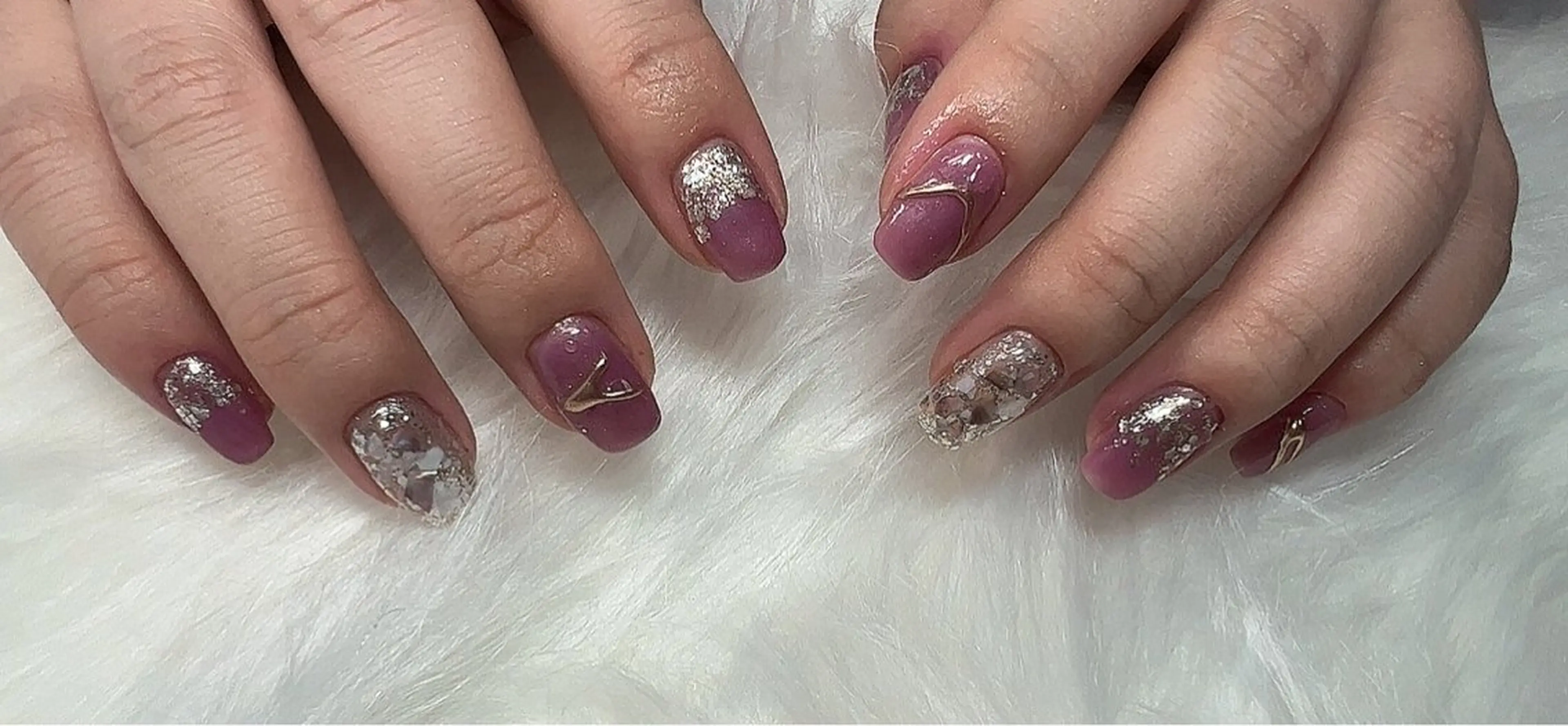 ネイル 持ち込み ニュアンスネイル Ruana Nailのネイルデザイン