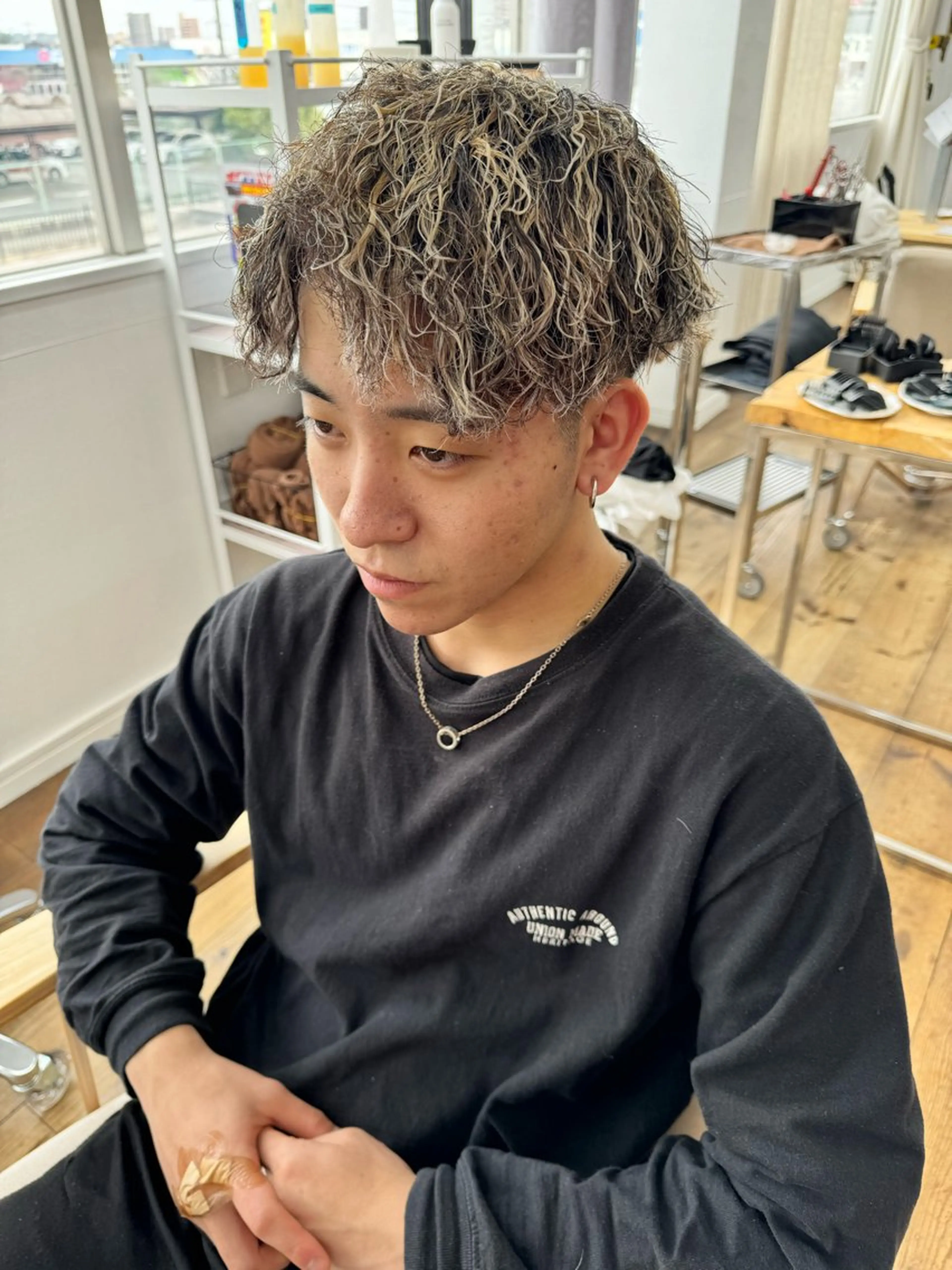 【メンズカット＋ツイストスパイラルパーマ】の写真