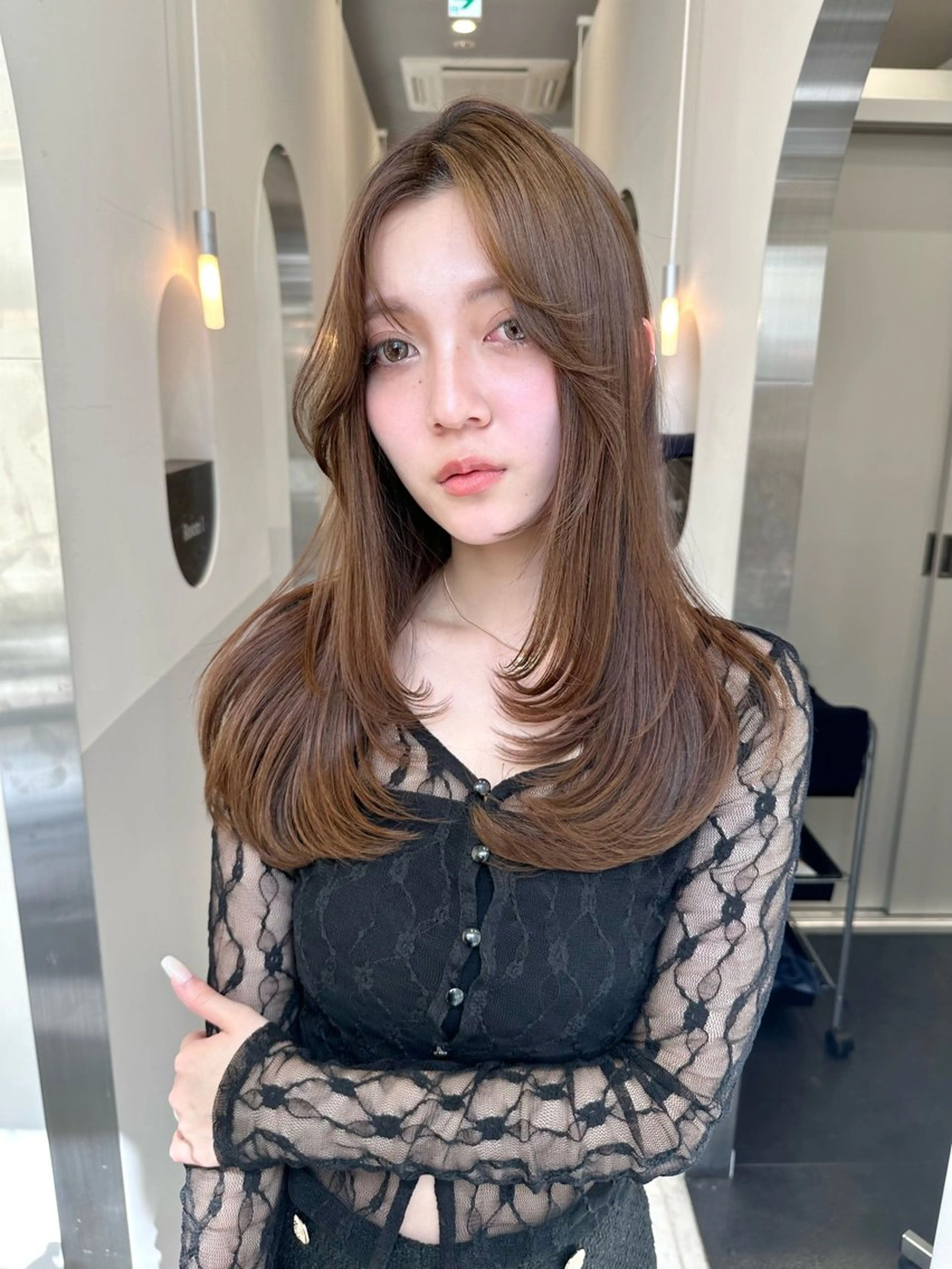 ロング カラー IVE（イヴ）所属・IVE jukuのヘアスタイル