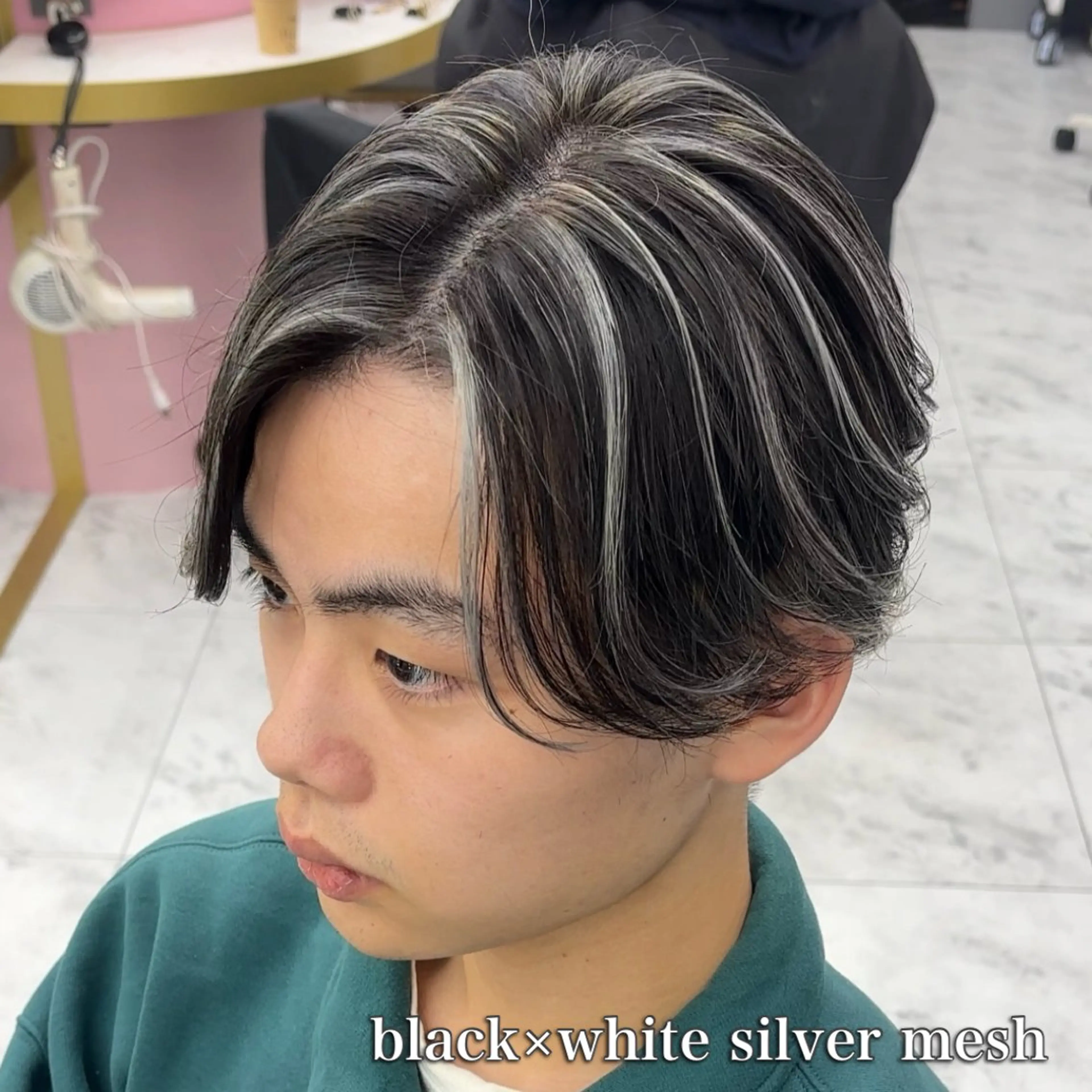 カラー メンズ カット ヘアカラー トリートメント メンズカット ‪‪/メッシュのヘアスタイル