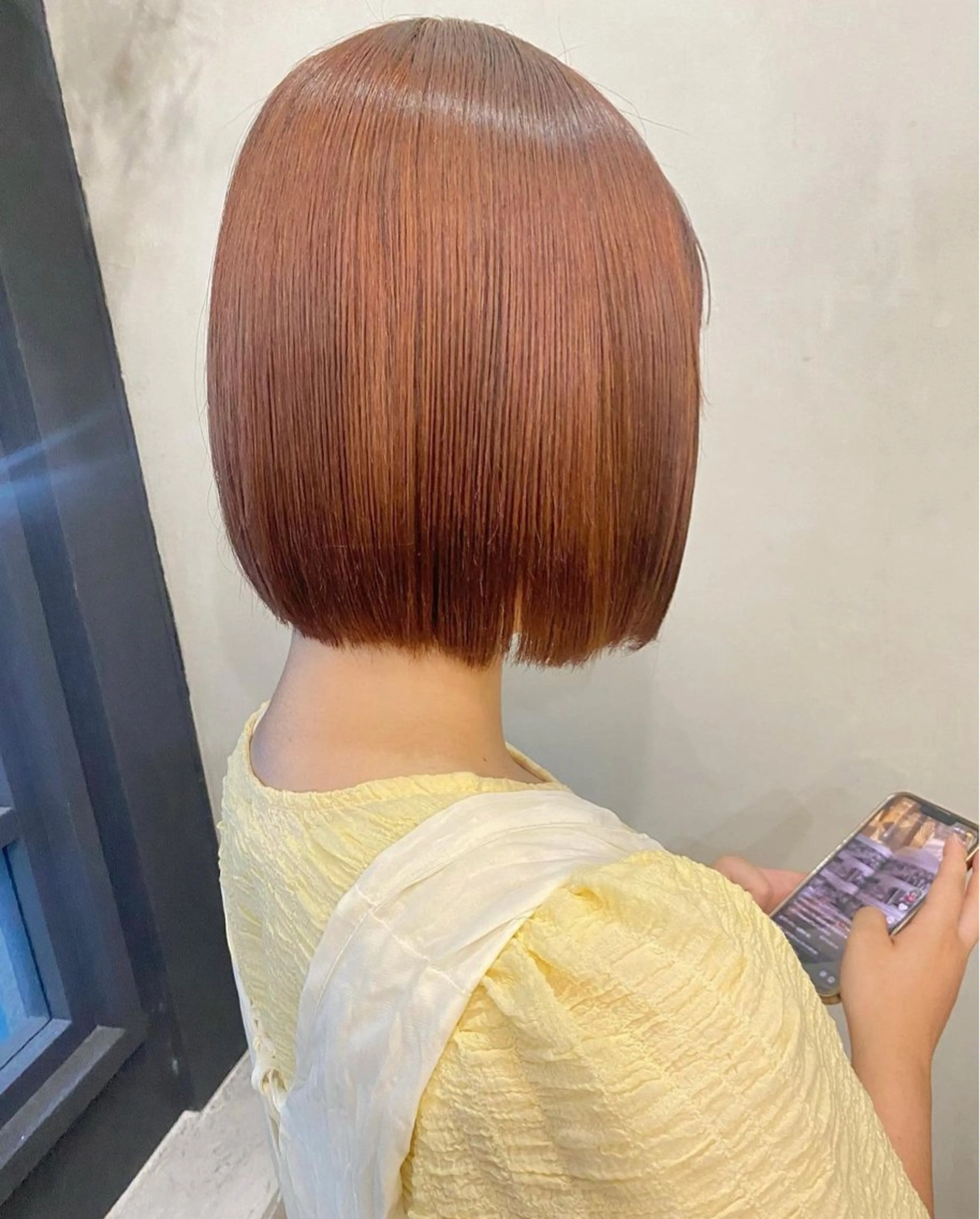 ショート カラー オレンジ ヘアカラー ヘッドスパ ✨メンズ縮毛モデル 募集✨イブキのヘアスタイル