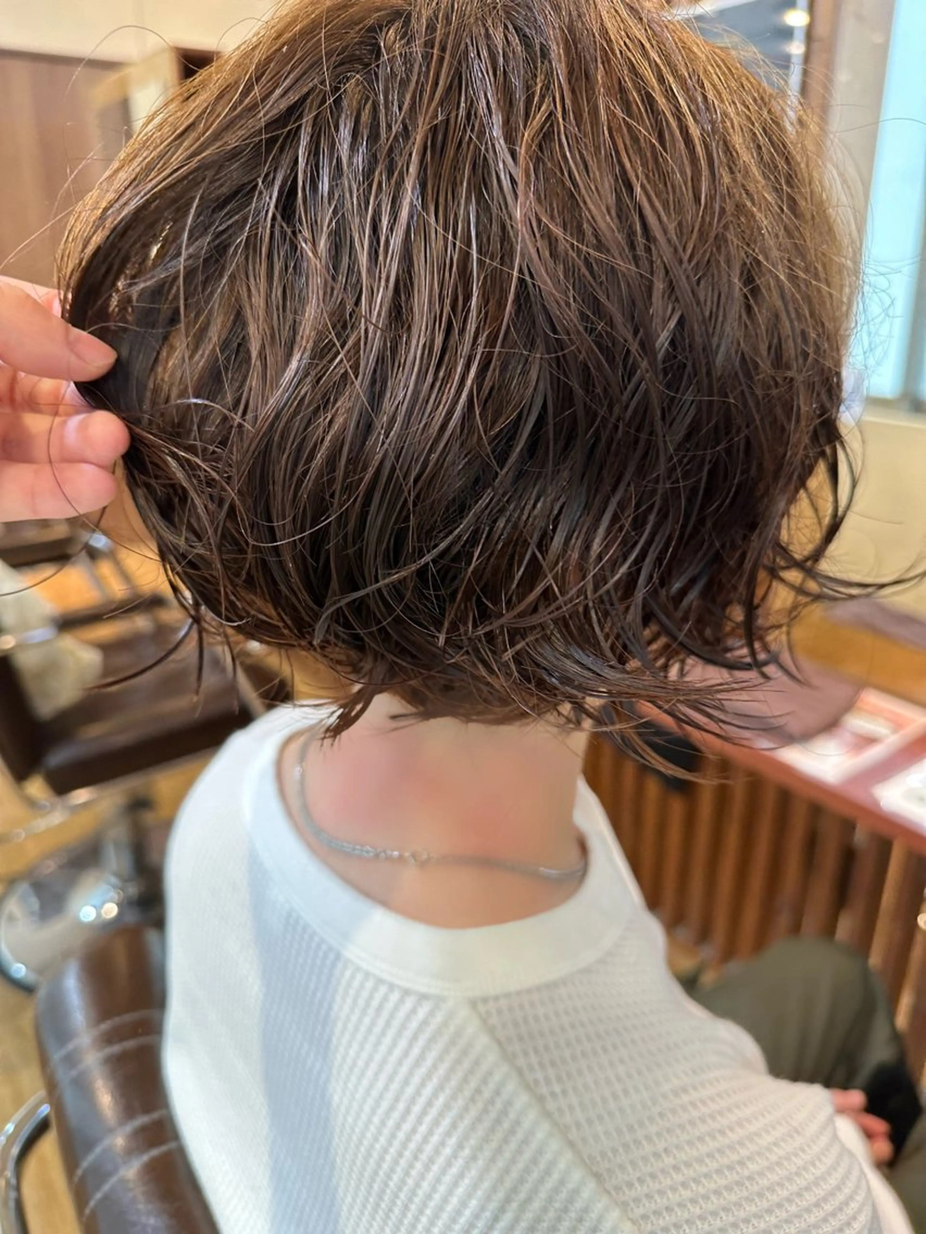 ショート カラー パーマ カット パーマ KAKERU/ボブ/ ショート/パーマ🌱のヘアスタイル