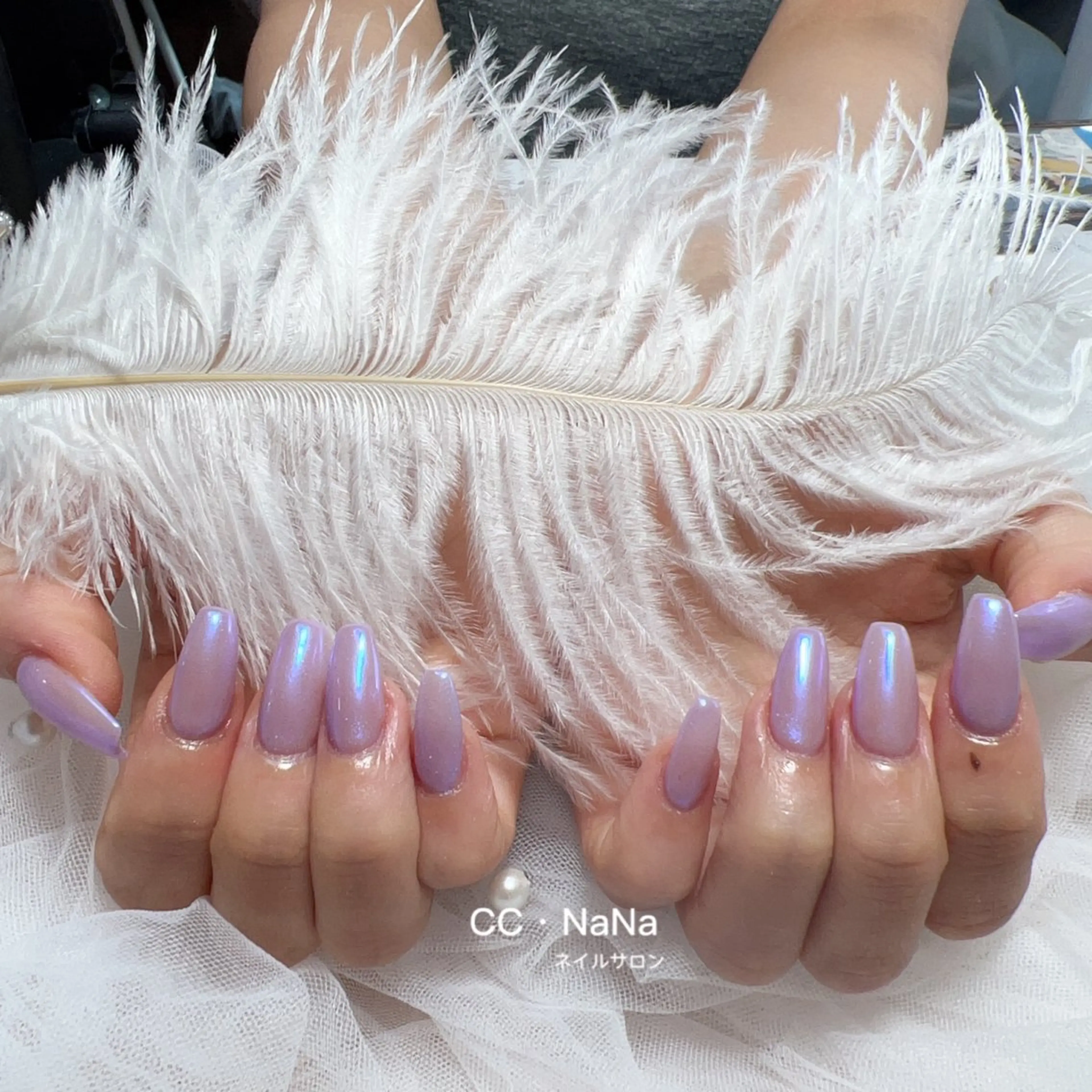 ネイル オーロラネイル ミラーネイル スカルプネイル ハンドネイル 💎CC・NaNa 韓国風ネイル🌙のネイルデザイン