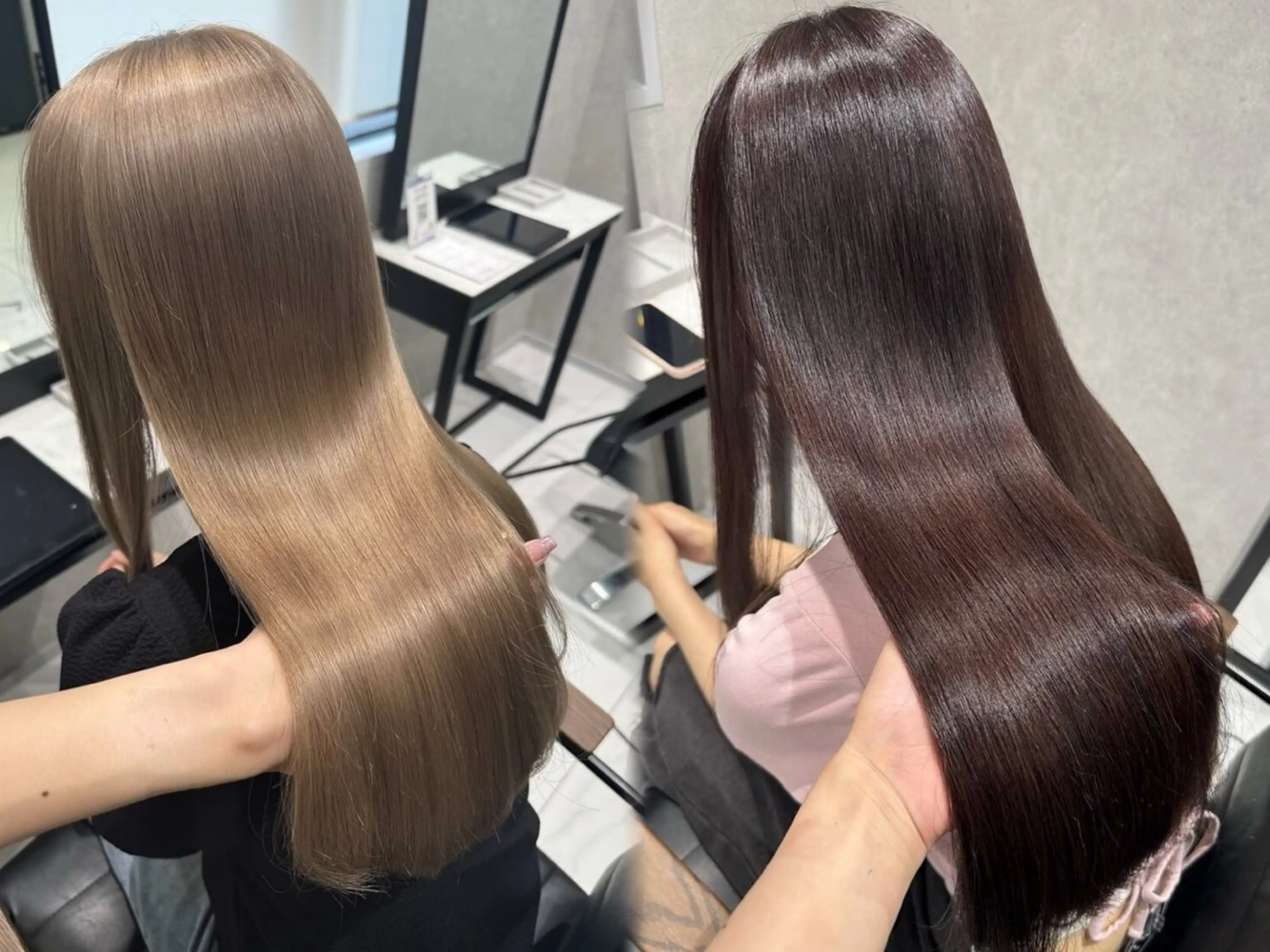 カラー 透明感カラー 髪質改善 ヘアカラー デザインカラー🫧_ mahiru🦋のマツエク・マツパデザイン