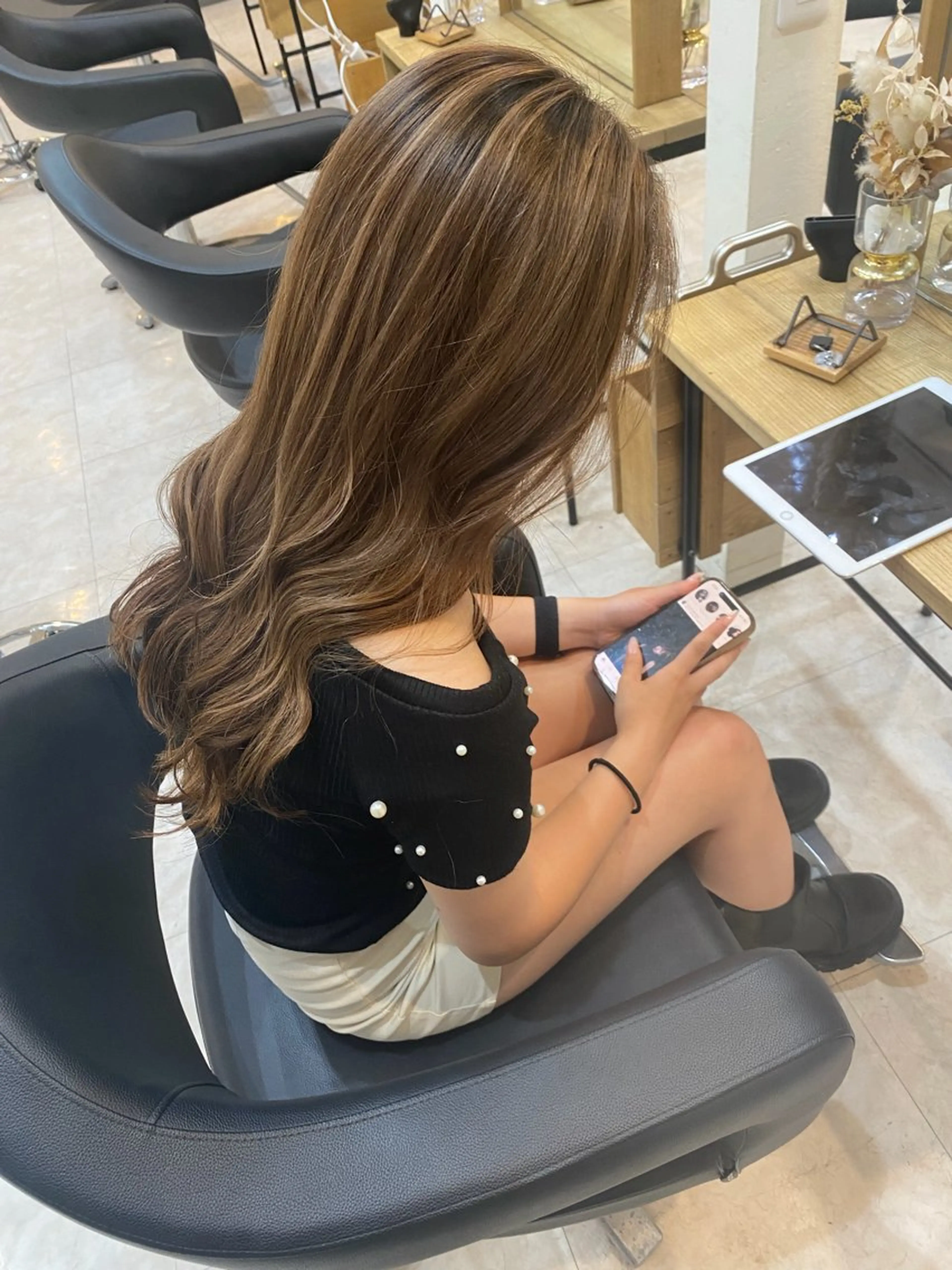 ロング カラー ヘアアレンジ ハイライトカラー ハイライト ブリーチ/髪質改善/ メンズ/ KOKIのヘアスタイル