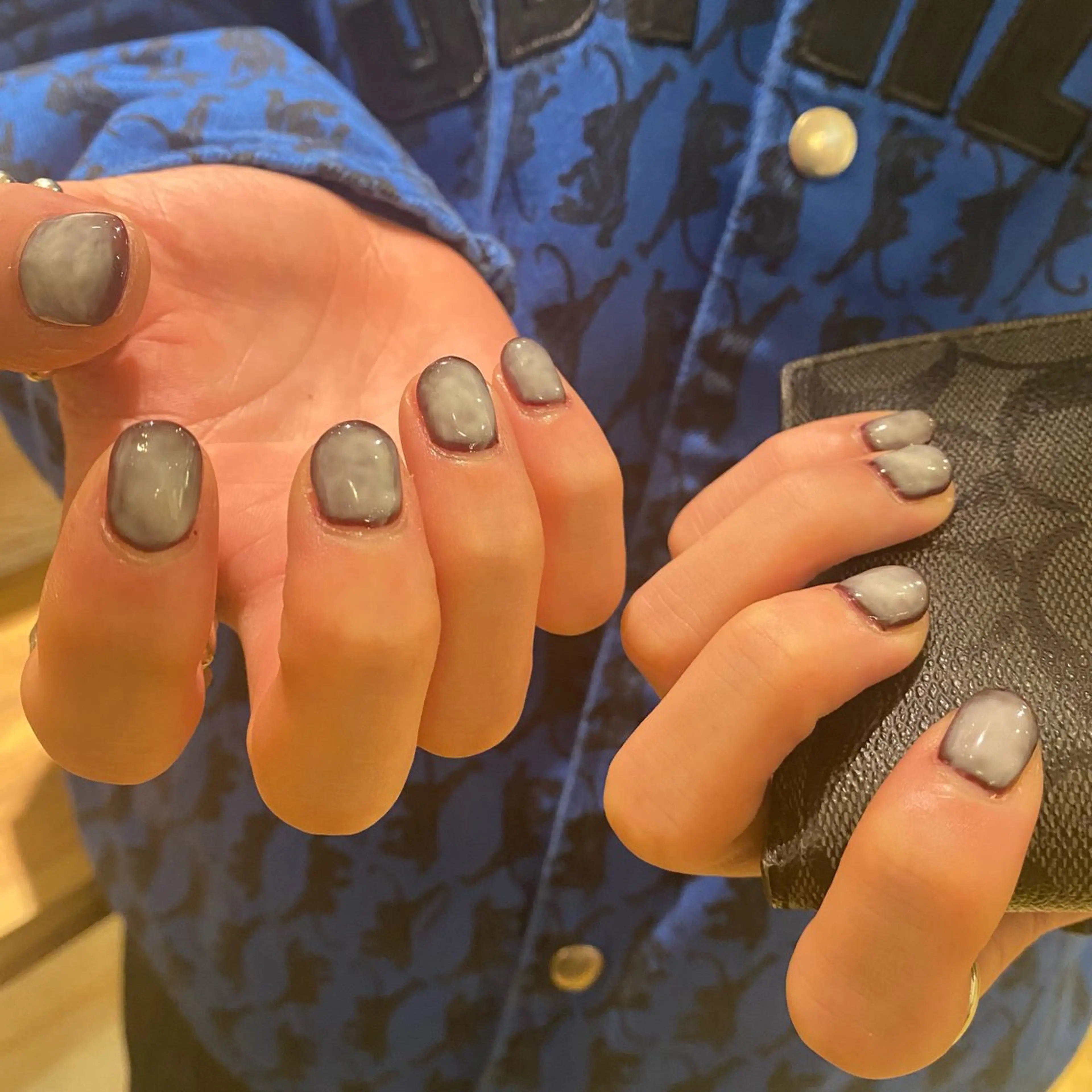 メンズ ネイル ハンドネイル kurogi nanakaのマツエク・マツパデザイン