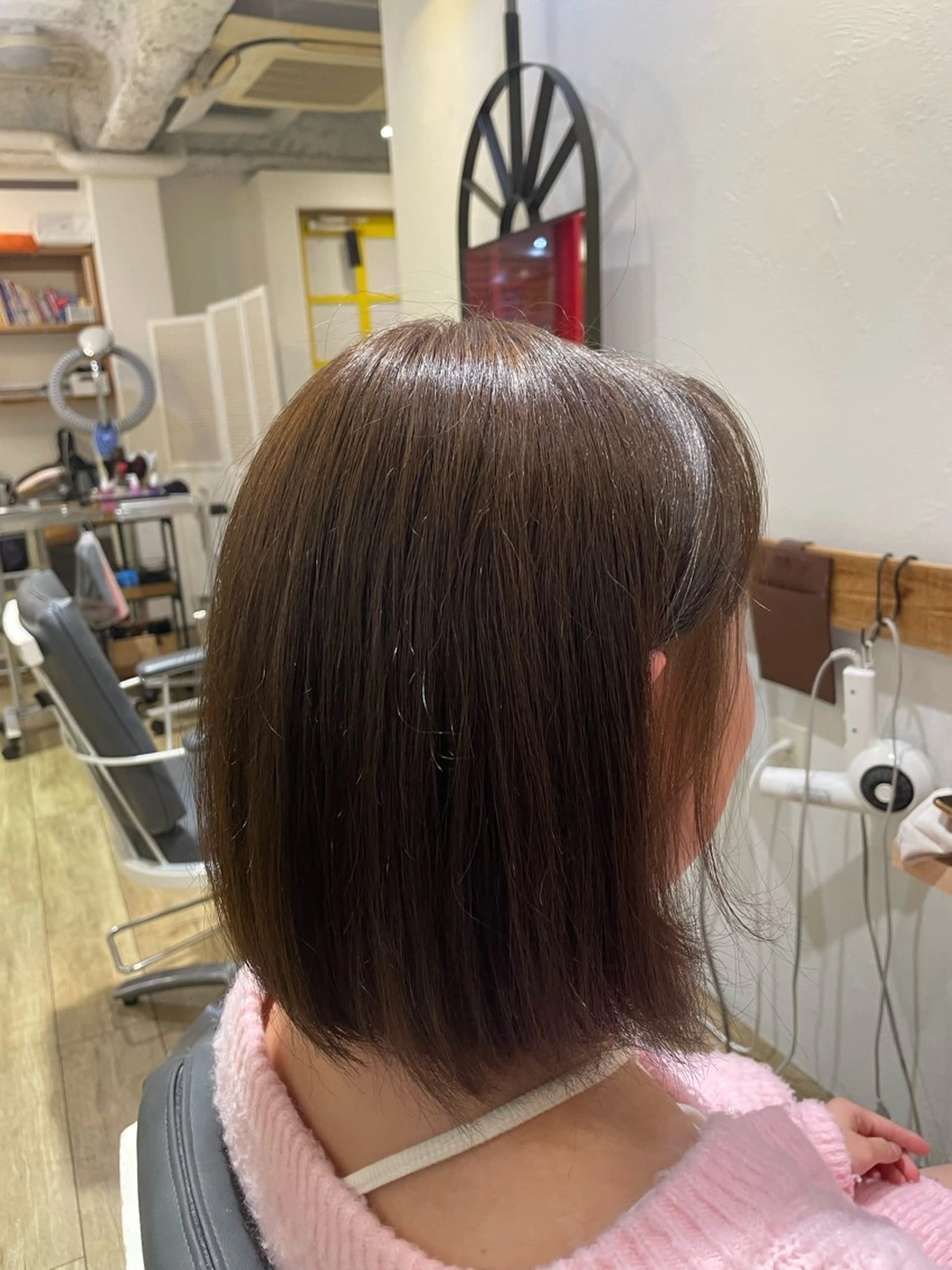 ミディアム カラー ブリーチ ブラウンカラー ブリーチなしカラー ヘアカラー ✨ショート/パーマ✨ たなかひろとのヘアスタイル