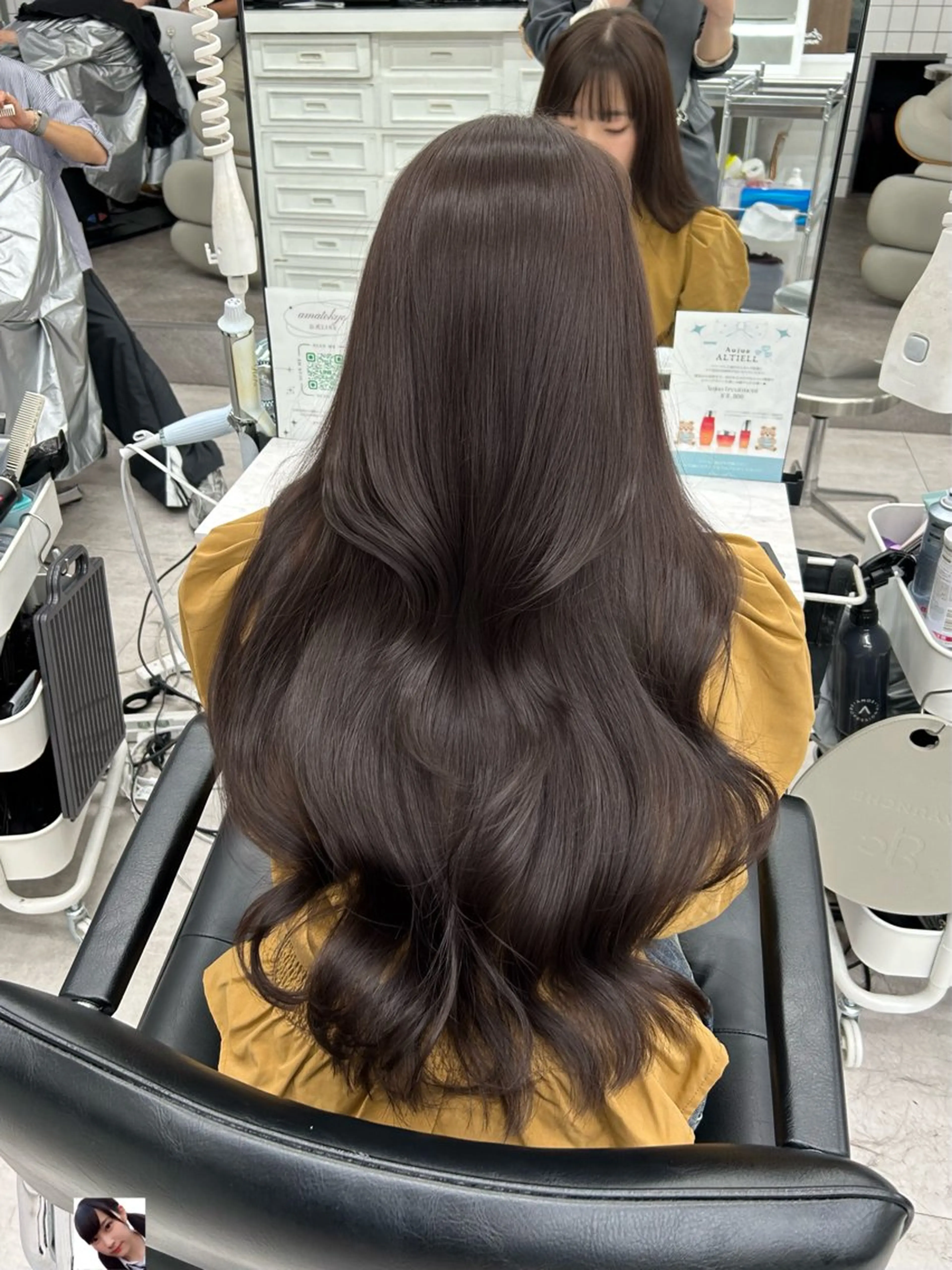 ロング カラー カット ヘアカラー トリートメント 透明感カラー 古山 結季🌙🖤のヘアスタイル